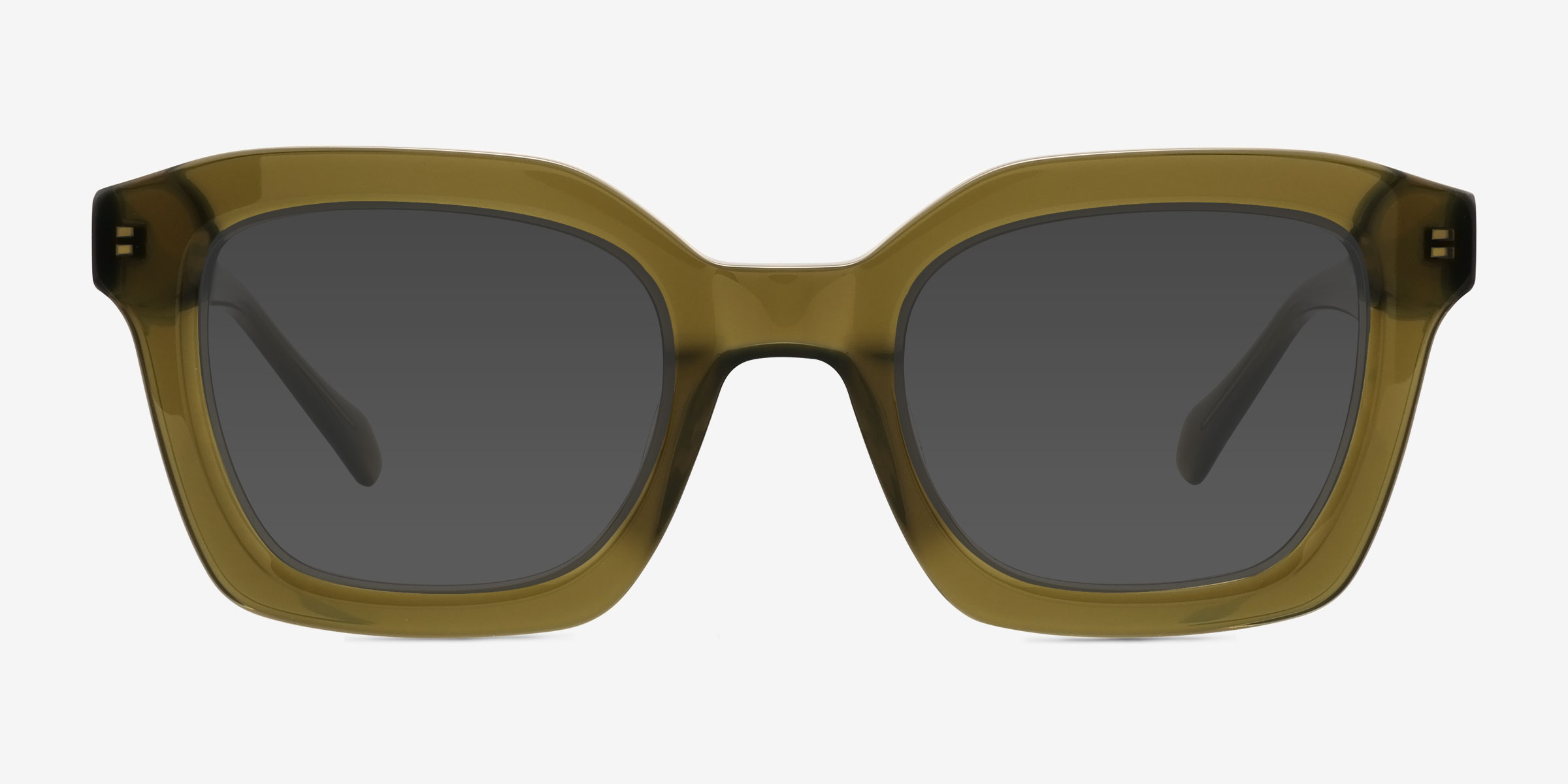 Celestia Vert Éco-responsableSoleil de Lunette de vue d'EyeBuyDirect, Vue de Face