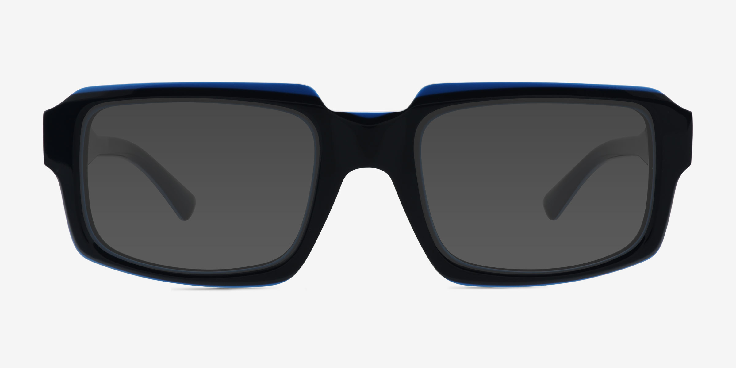 Xenon Bleu marine AcétateSoleil de Lunette de vue d'EyeBuyDirect, Vue de Face