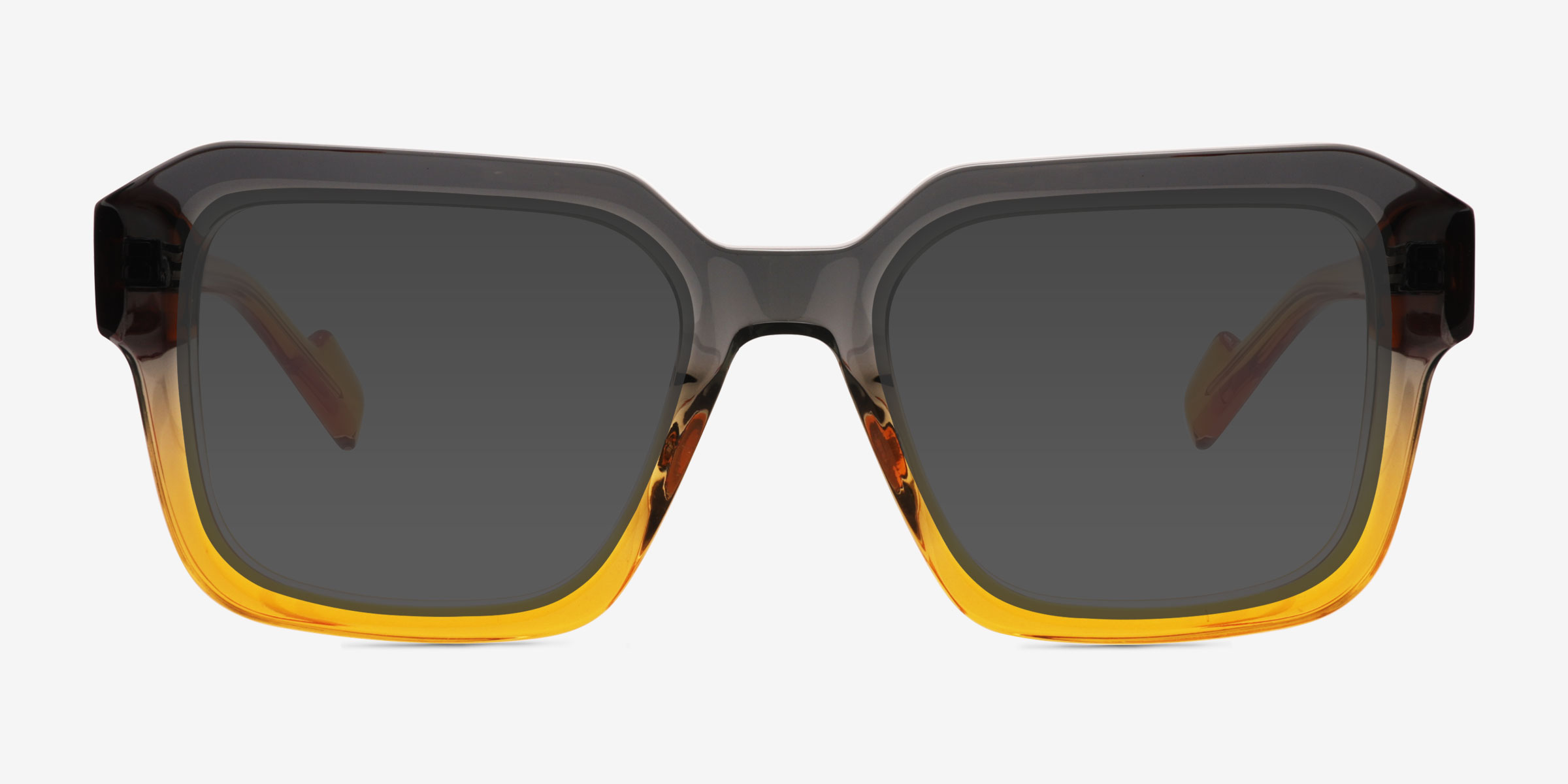 Fenix Gray Orange AcétateSoleil de Lunette de vue d'EyeBuyDirect, Vue de Face