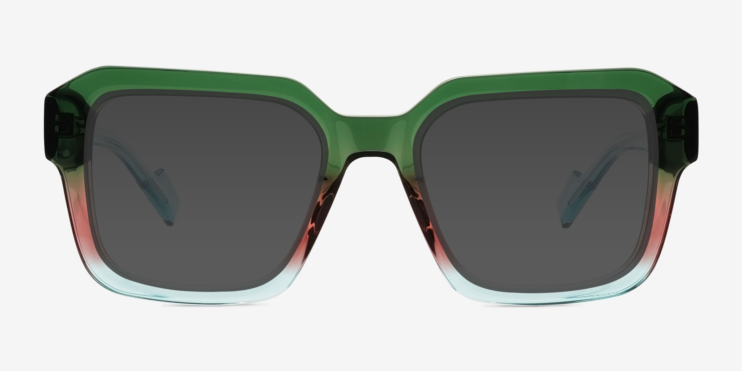 Fenix Green Blue AcétateSoleil de Lunette de vue d'EyeBuyDirect, Vue de Face