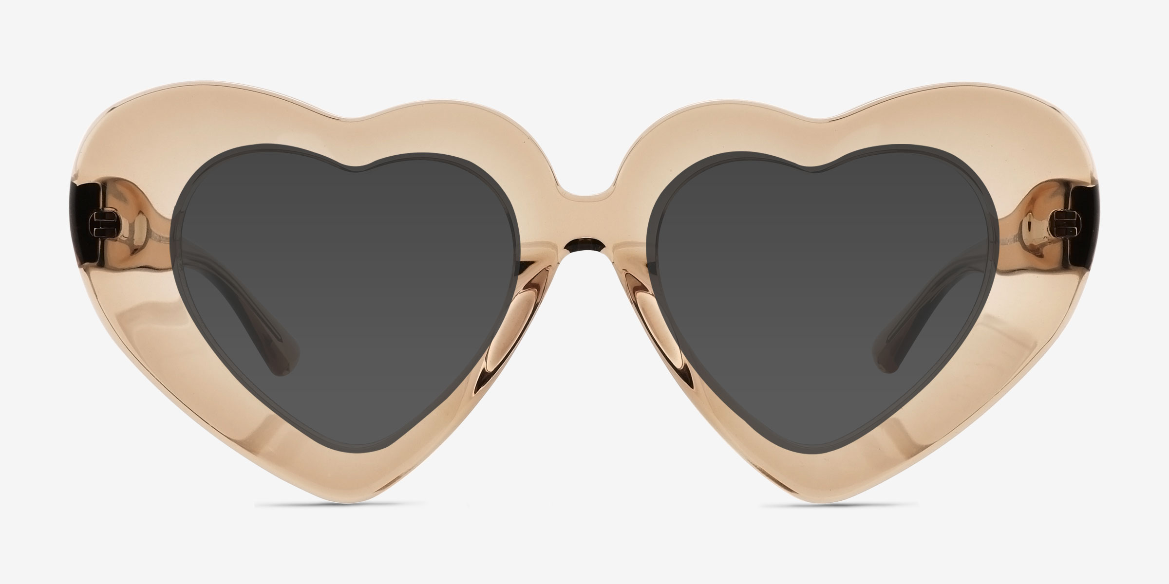 Tenderheart Brun AcétateSoleil de Lunette de vue d'EyeBuyDirect, Vue de Face