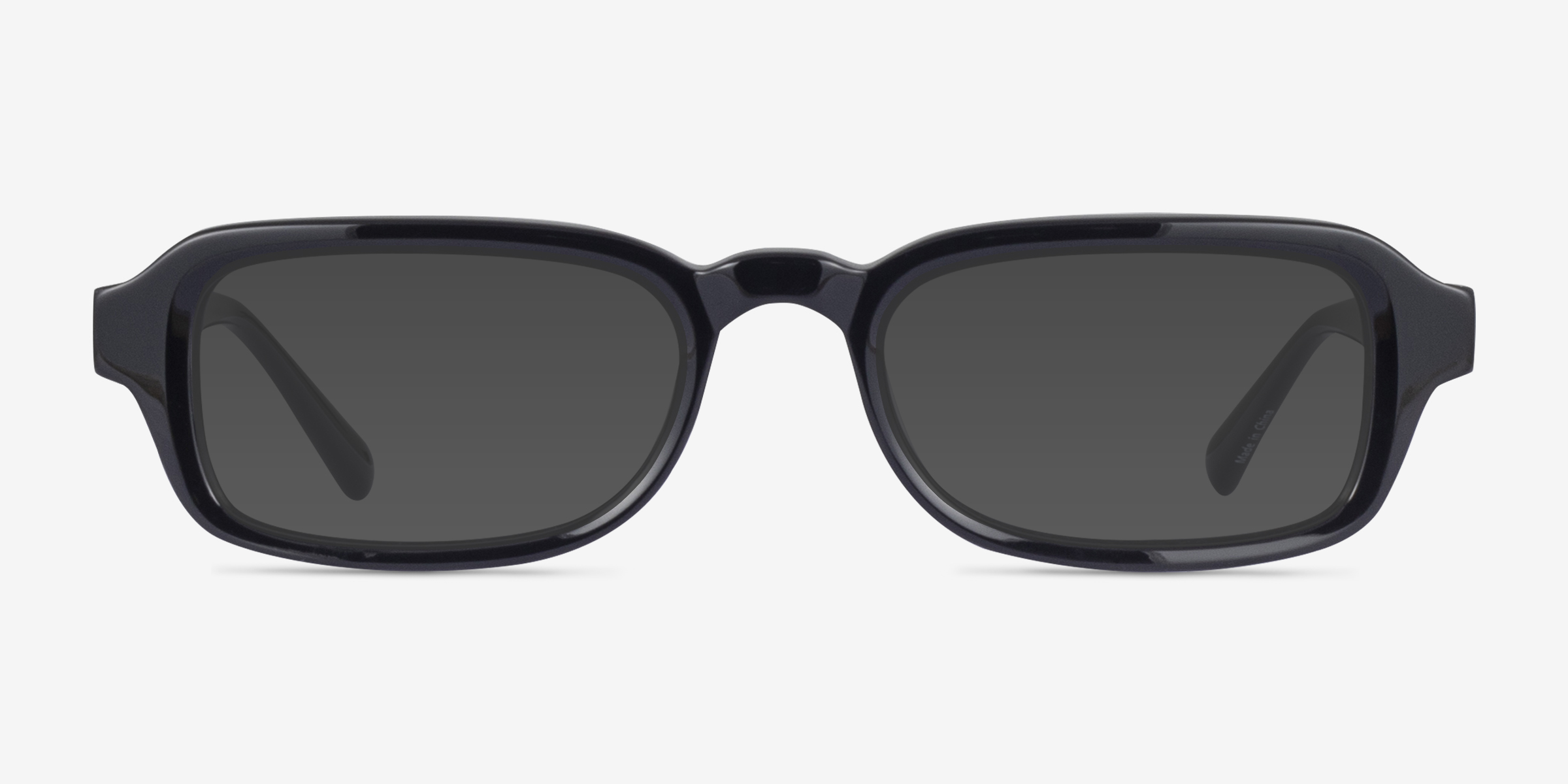 Inventra Noir AcétateSoleil de Lunette de vue d'EyeBuyDirect, Vue de Face