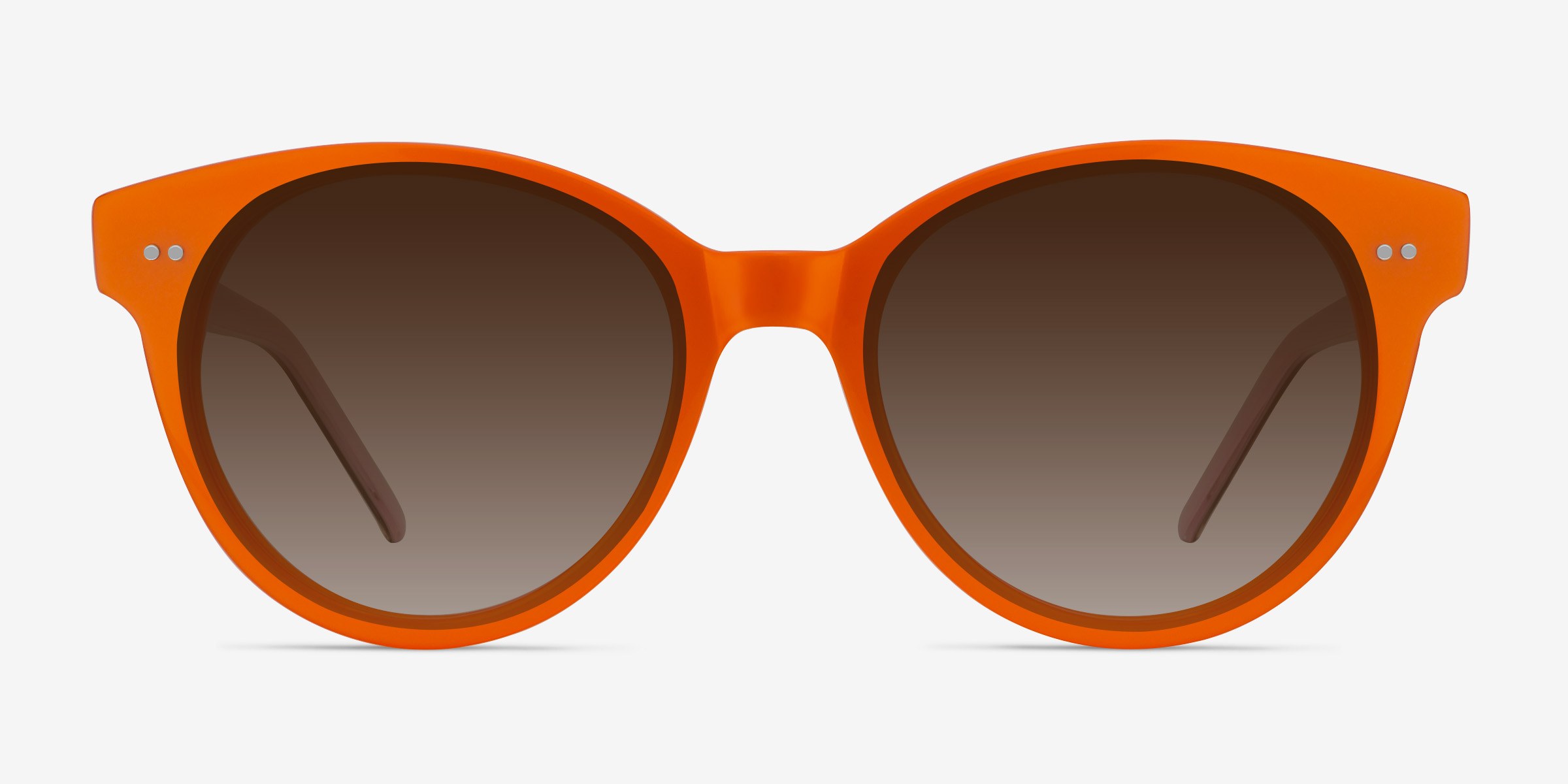 Angie Orange AcétateSoleil de Lunette de vue d'EyeBuyDirect, Vue de Face