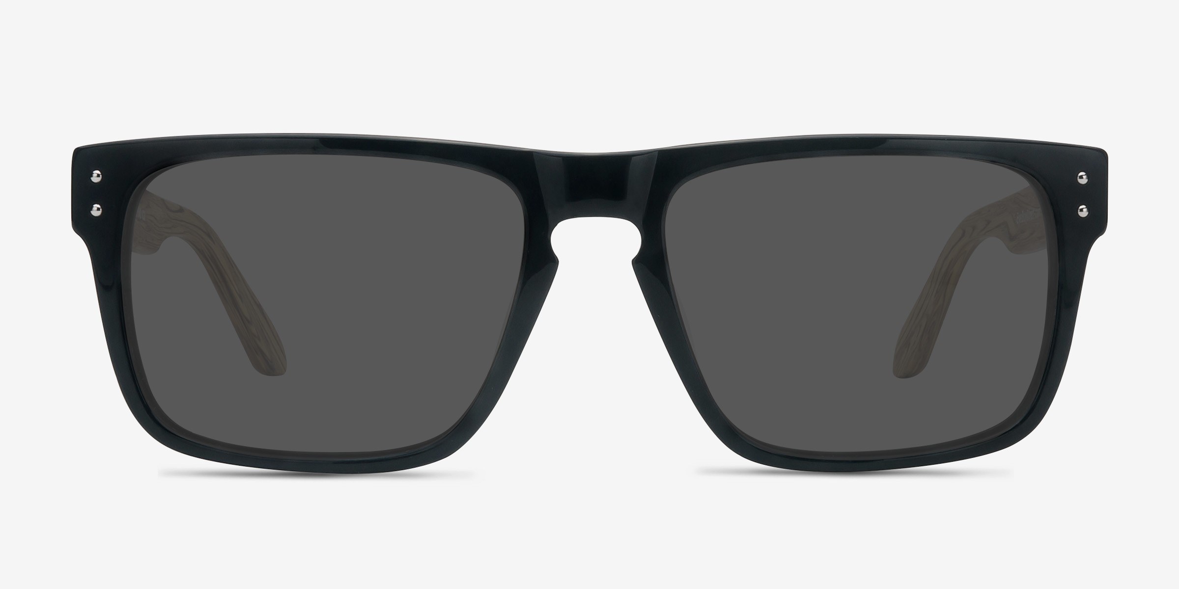 Sergi Black Yellow AcétateSoleil de Lunette de vue d'EyeBuyDirect, Vue de Face