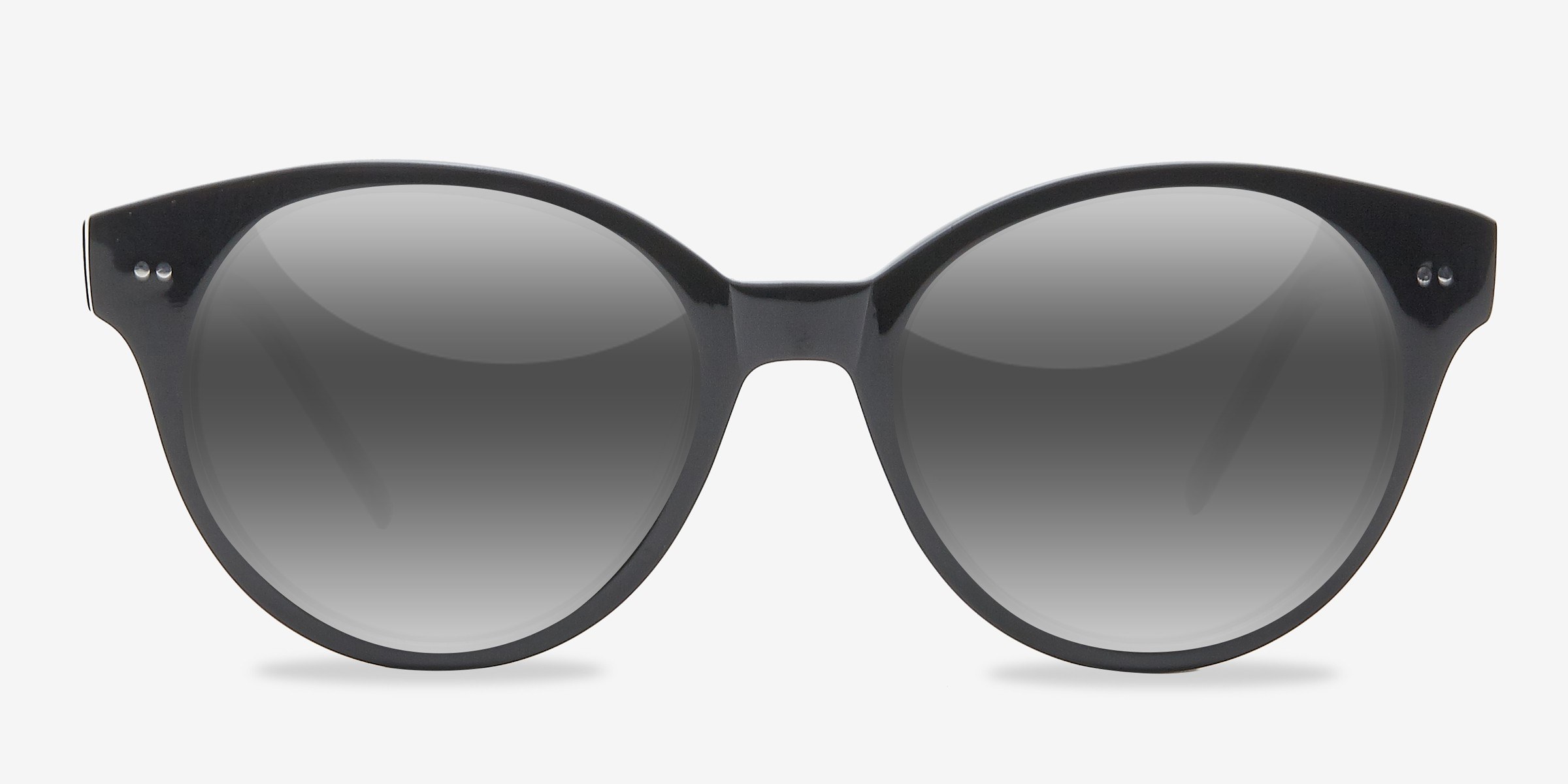 Angie Black AcétateSoleil de Lunette de vue d'EyeBuyDirect, Vue de Face