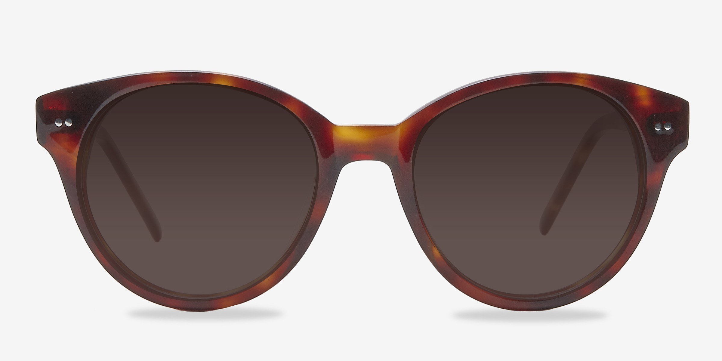 Angie Tortoise AcétateSoleil de Lunette de vue d'EyeBuyDirect, Vue de Face