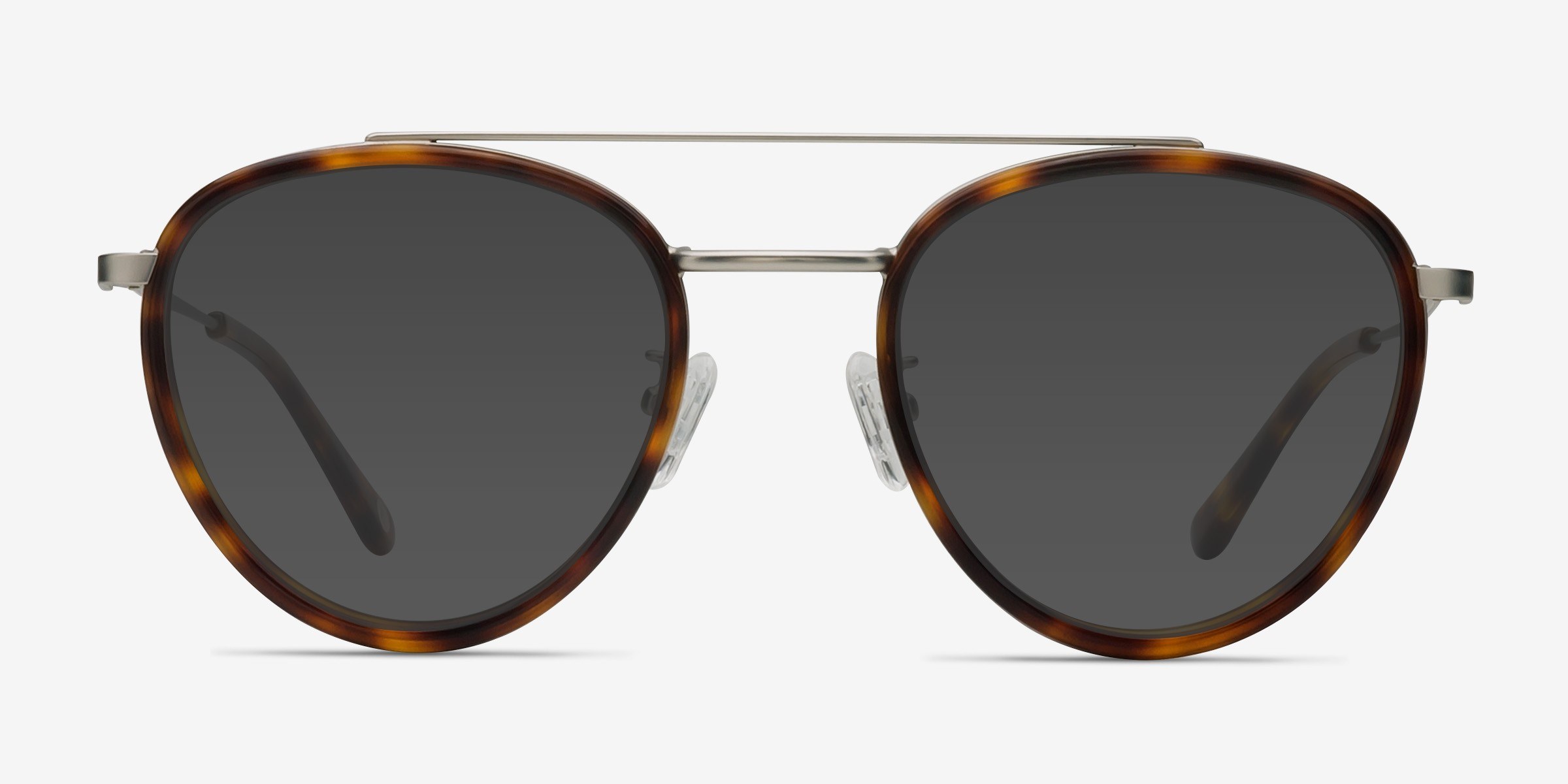 Brookline Écailles Acetate-metalSoleil de Lunette de vue d'EyeBuyDirect, Vue de Face