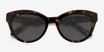 Tortoise Velour -  Vintage Acetate Sunglasses