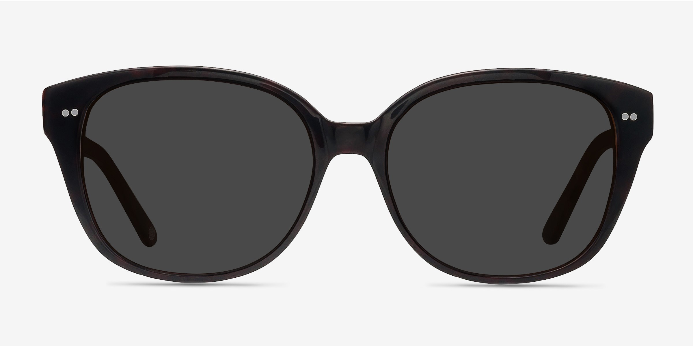 Lune Noire Dark Red AcétateSoleil de Lunette de vue d'EyeBuyDirect, Vue de Face