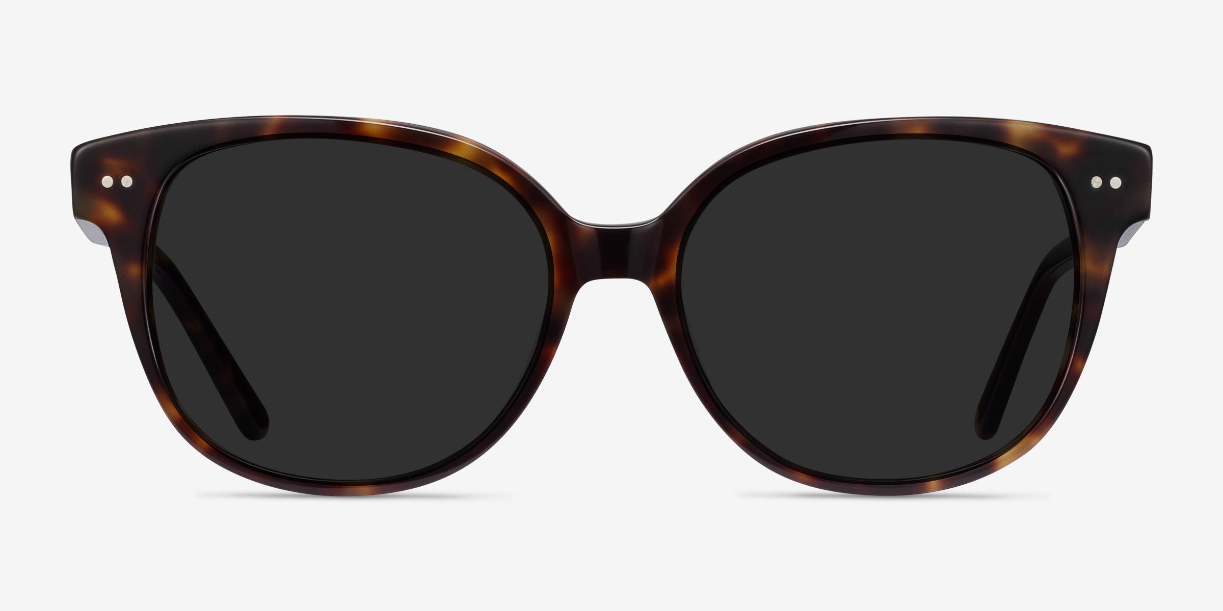 Lune Noire Tortoise AcétateSoleil de Lunette de vue d'EyeBuyDirect, Vue de Face