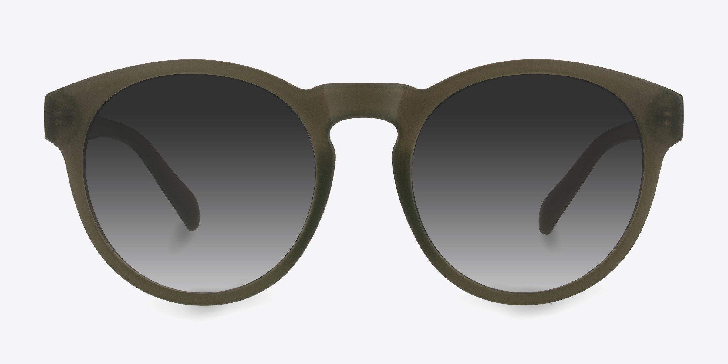 Taylor Vert Mat PlastiqueSoleil de Lunette de vue d'EyeBuyDirect, Vue de Face