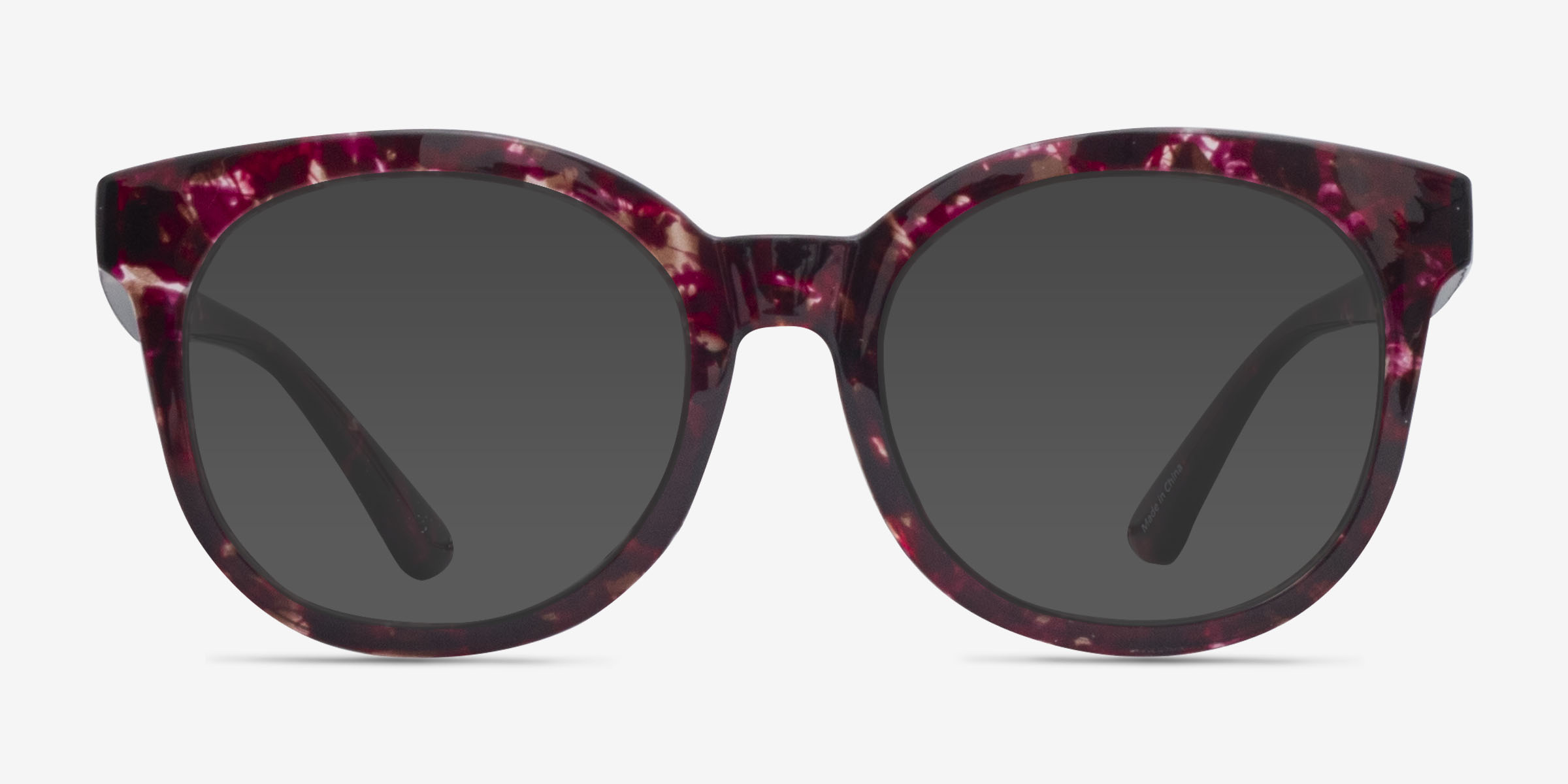 Elena Fleuries PlastiqueSoleil de Lunette de vue d'EyeBuyDirect, Vue de Face