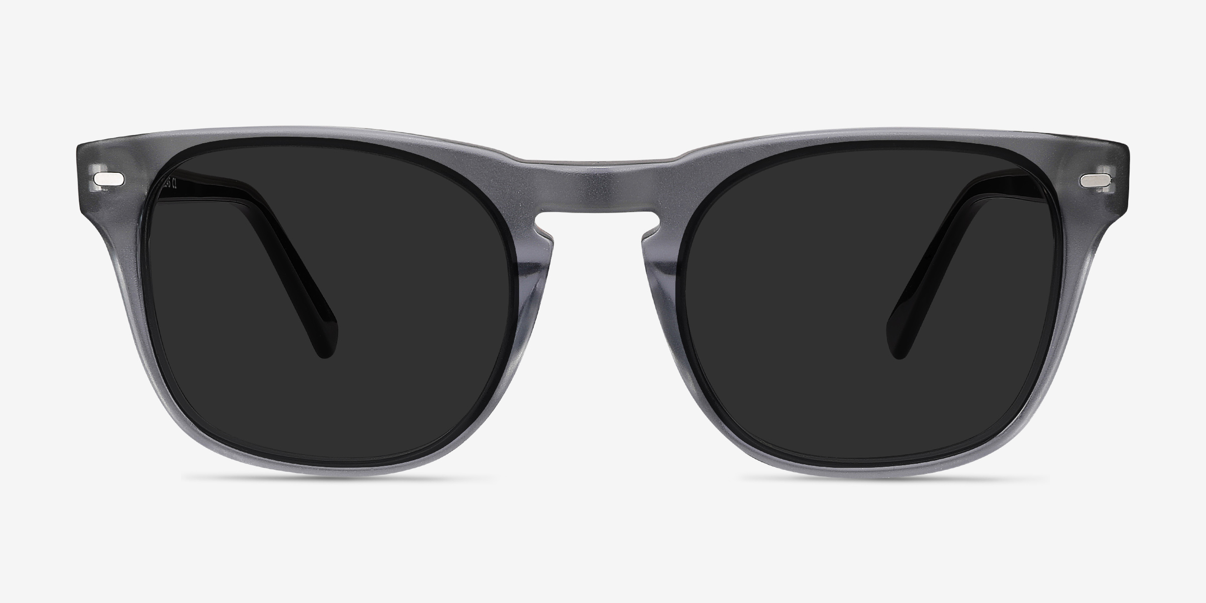 Daikon Gris AcétateSoleil de Lunette de vue d'EyeBuyDirect, Vue de Face