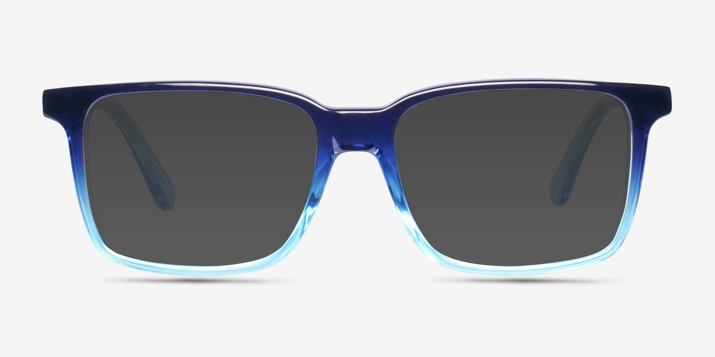 Epoch Bleu AcétateSoleil de Lunette de vue d'EyeBuyDirect, Vue de Face