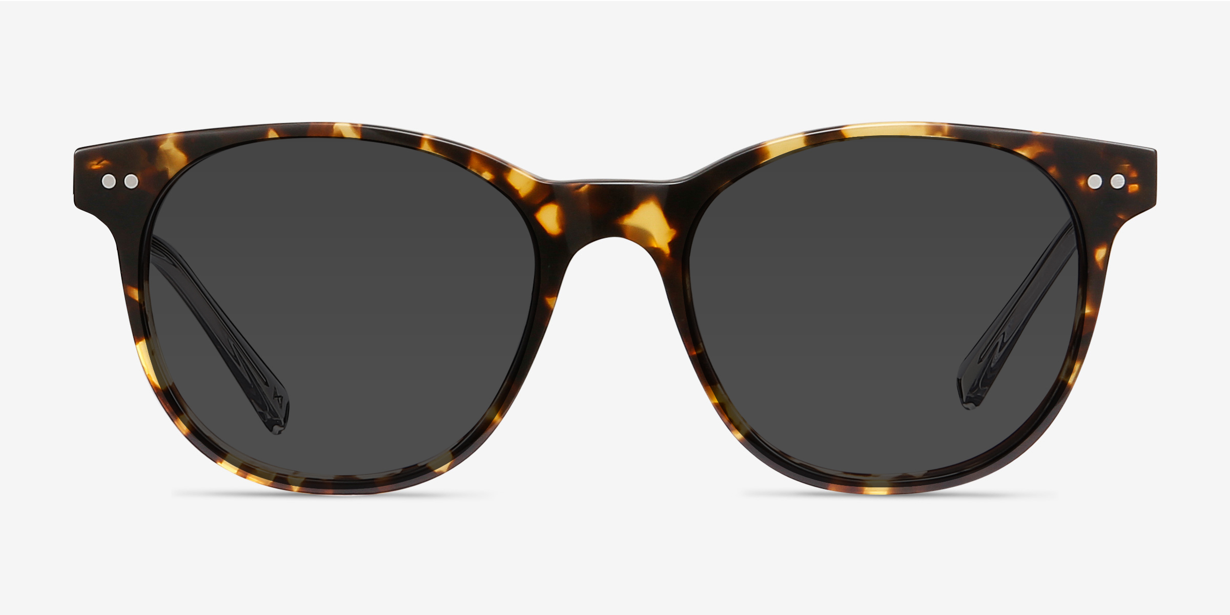 Sol Tortoise Gray AcétateSoleil de Lunette de vue d'EyeBuyDirect, Vue de Face