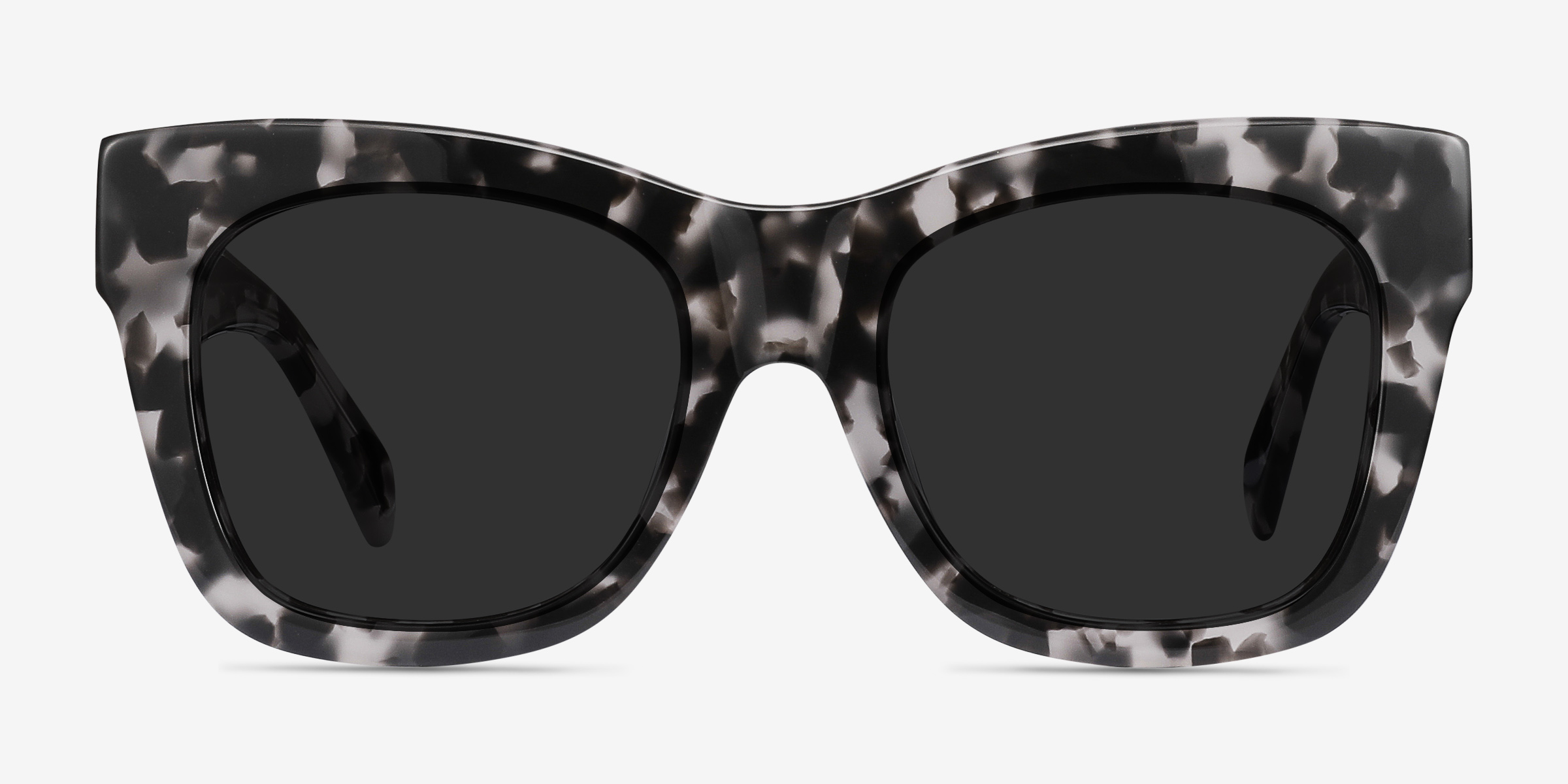 Calico Gray Floral AcétateSoleil de Lunette de vue d'EyeBuyDirect, Vue de Face