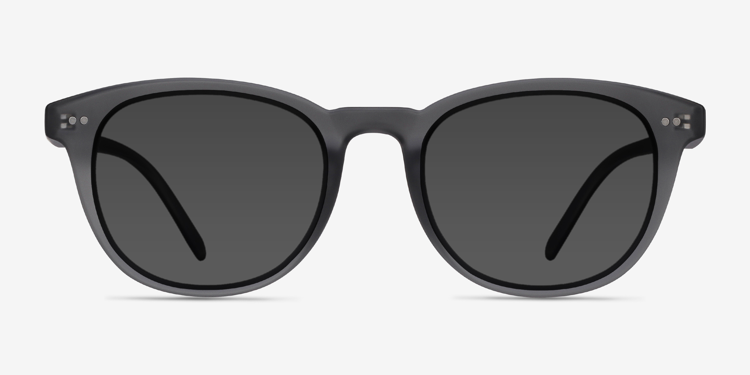 Hidden Gris PlastiqueSoleil de Lunette de vue d'EyeBuyDirect, Vue de Face