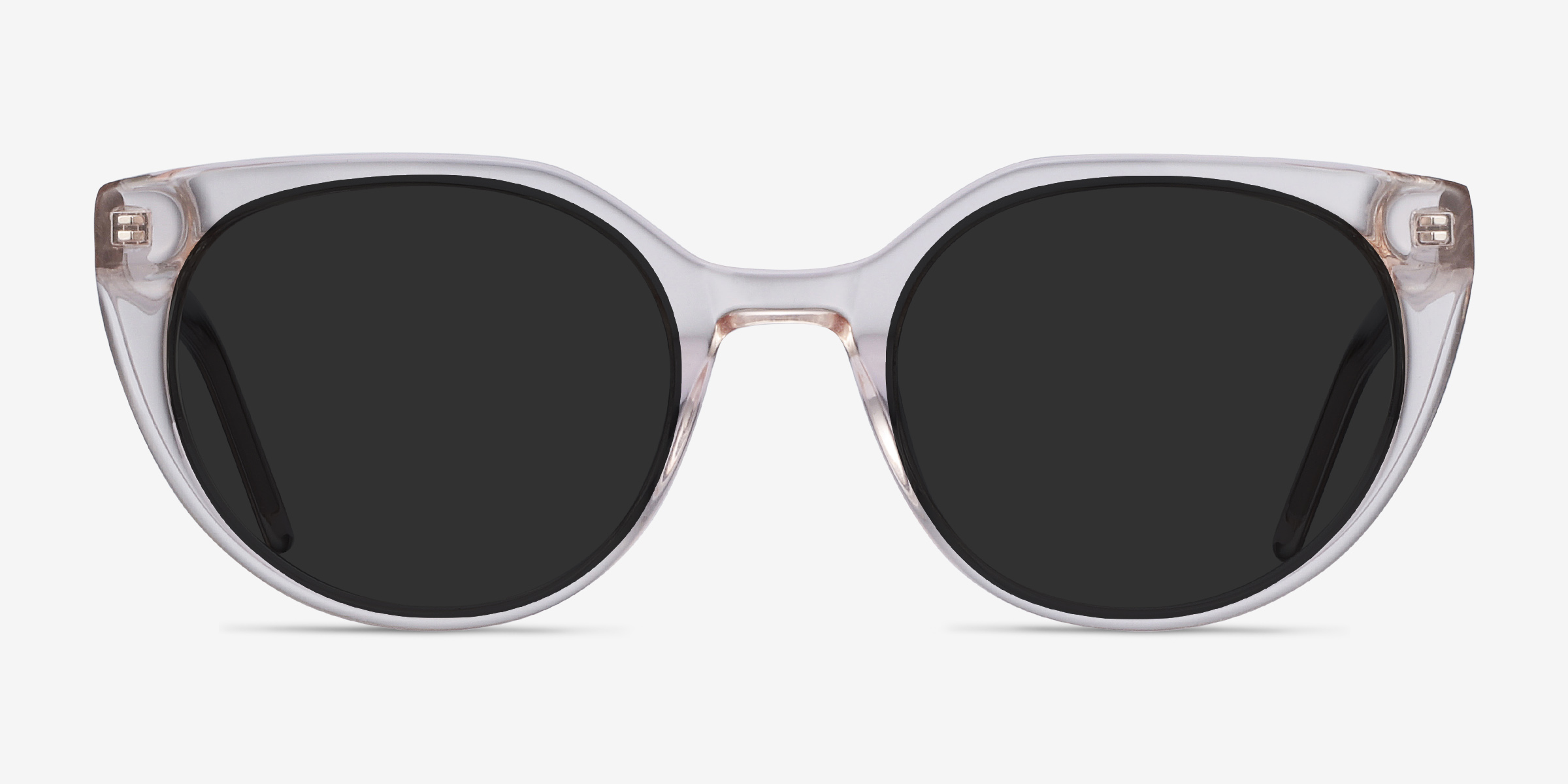 Sun Rhyme Champagne AcétateSoleil de Lunette de vue d'EyeBuyDirect, Vue de Face