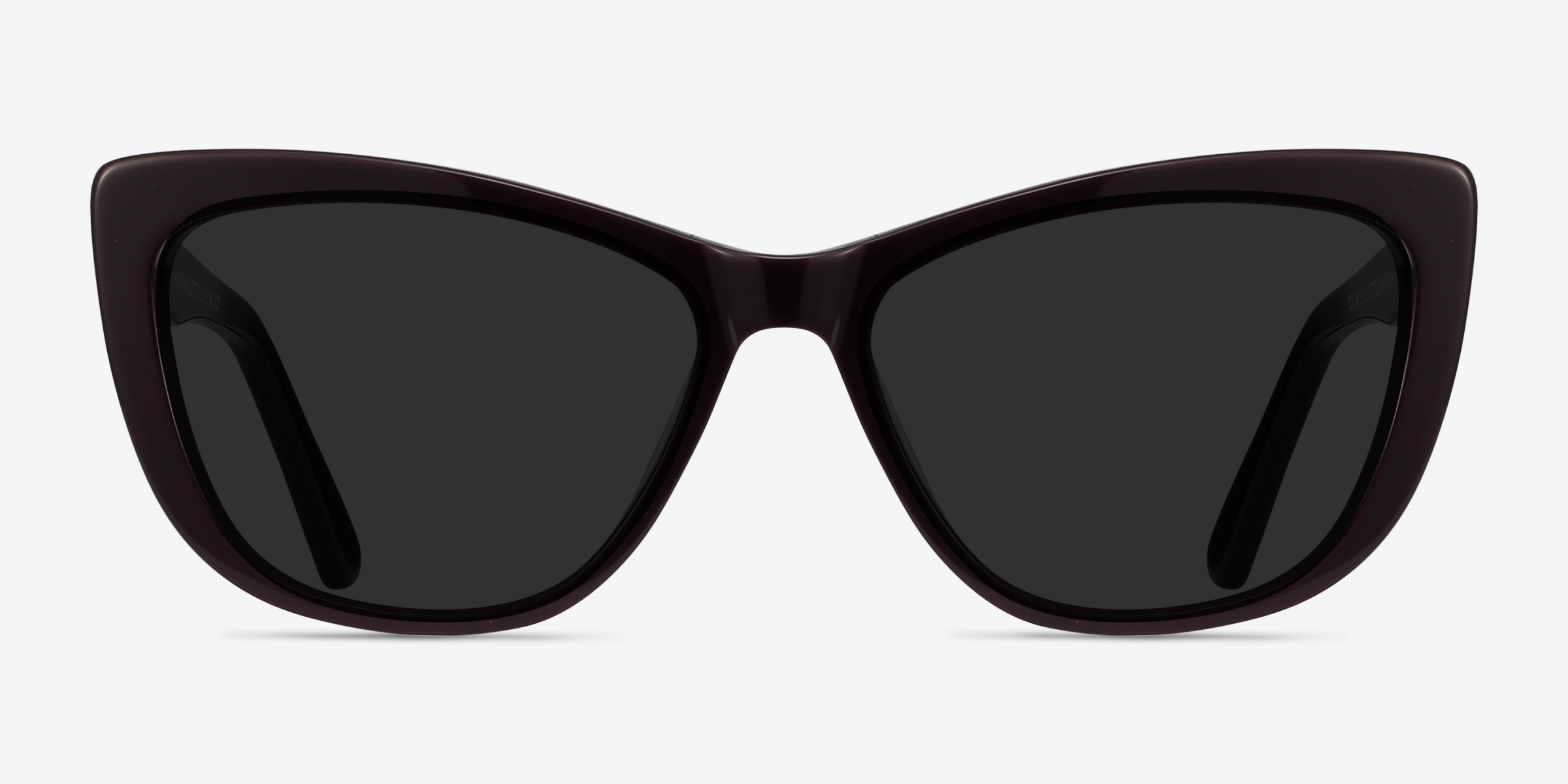 Sun Charlotte Violet AcétateSoleil de Lunette de vue d'EyeBuyDirect, Vue de Face