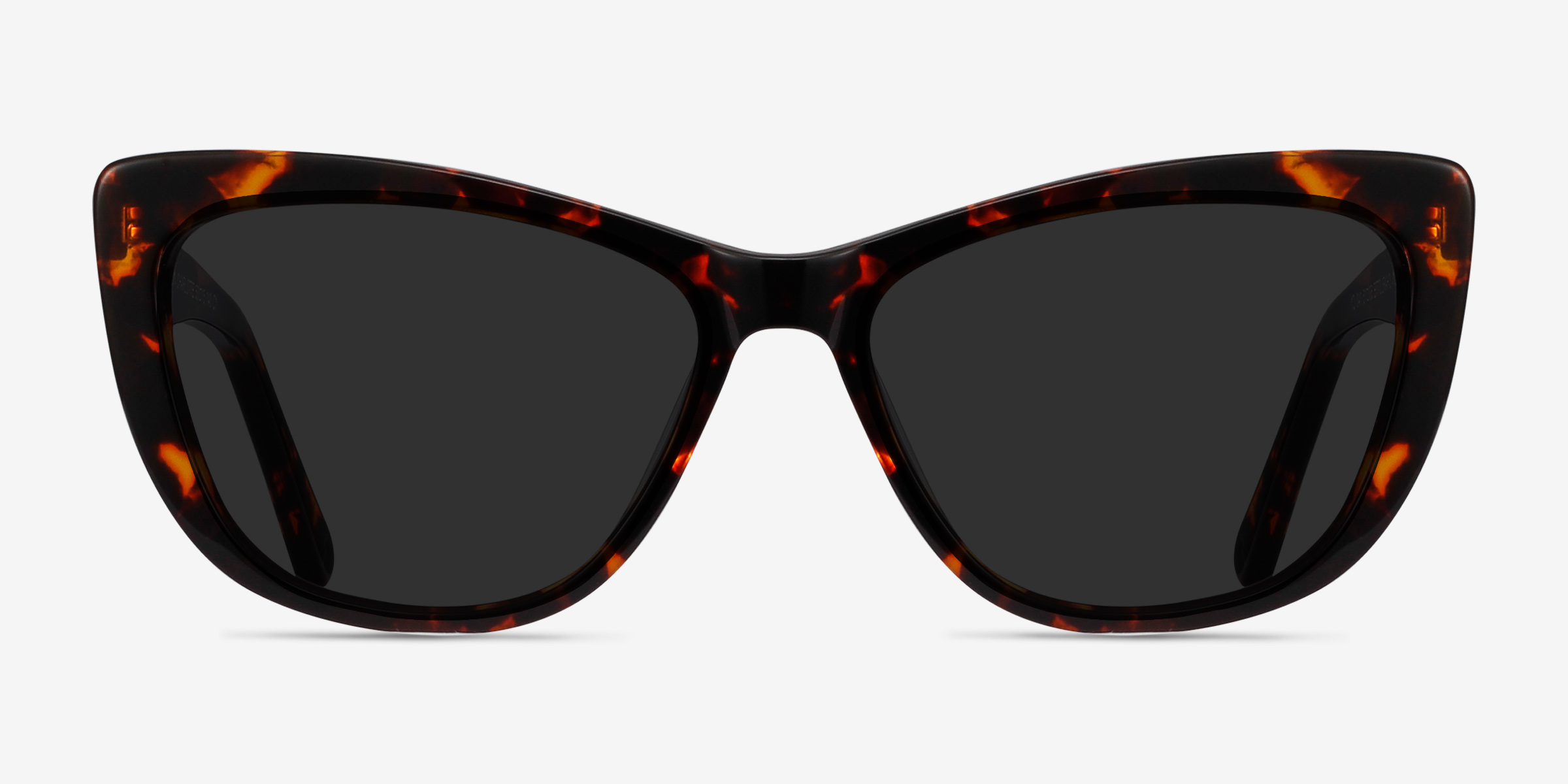 Sun Charlotte Écailles AcétateSoleil de Lunette de vue d'EyeBuyDirect, Vue de Face