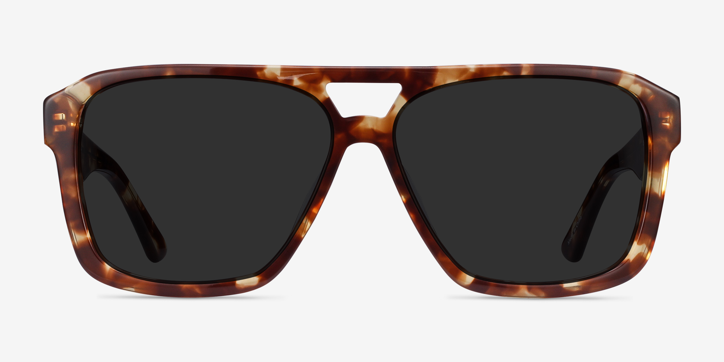 Bauhaus Havana Tortoise AcétateSoleil de Lunette de vue d'EyeBuyDirect, Vue de Face