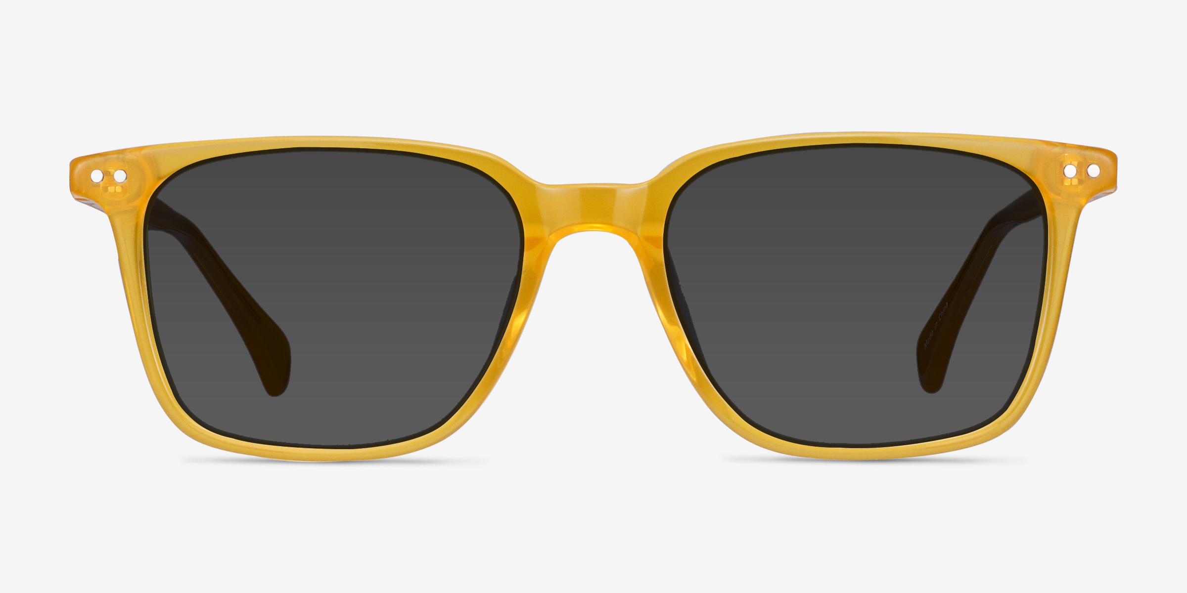 Luck Jaune AcétateSoleil de Lunette de vue d'EyeBuyDirect, Vue de Face