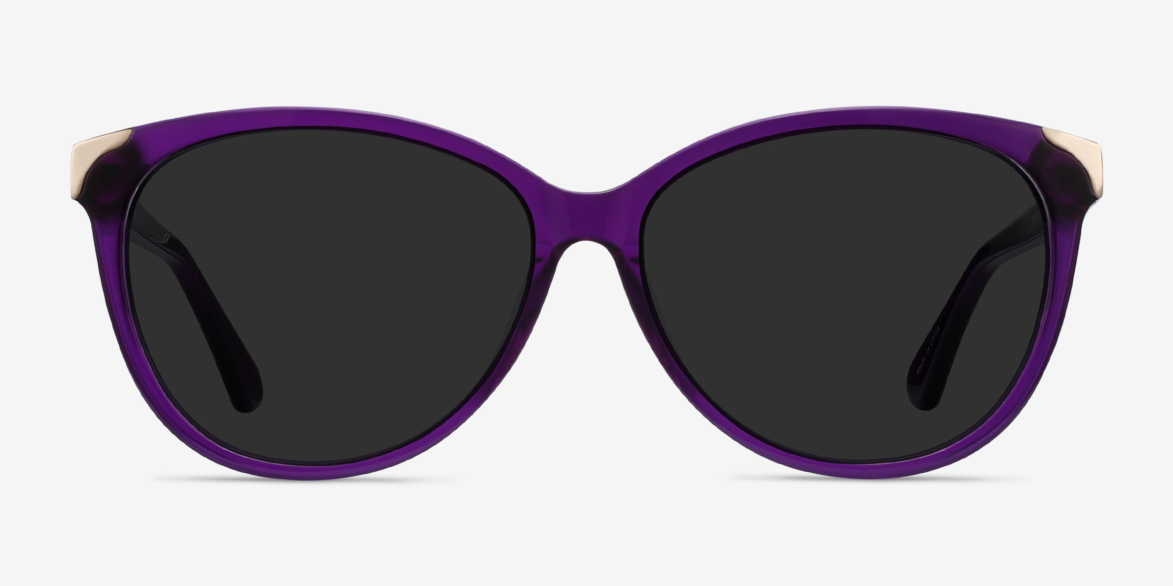 Lima Violet AcétateSoleil de Lunette de vue d'EyeBuyDirect, Vue de Face