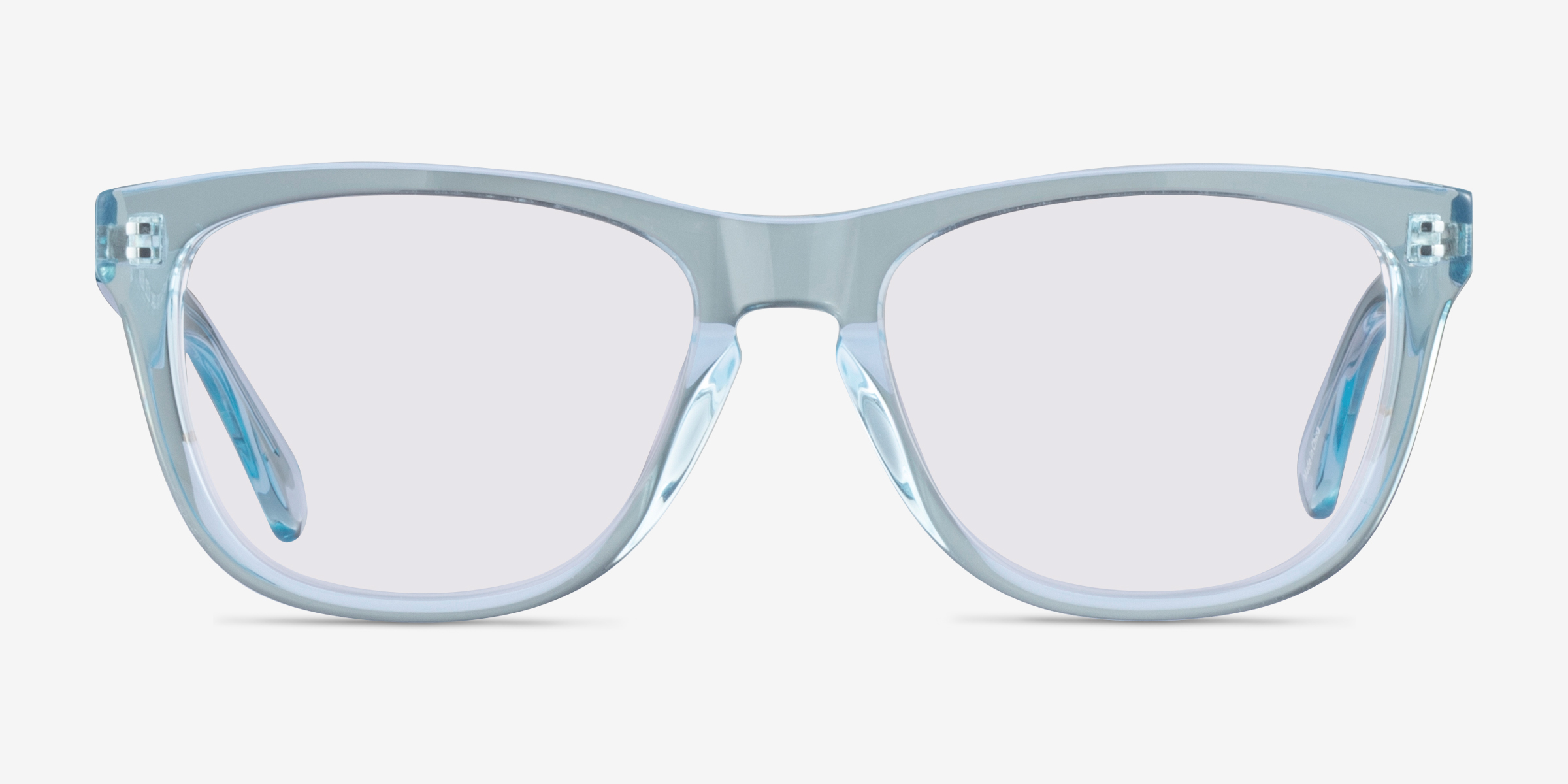 Malibu Clear Blue AcétateSoleil de Lunette de vue d'EyeBuyDirect, Vue de Face