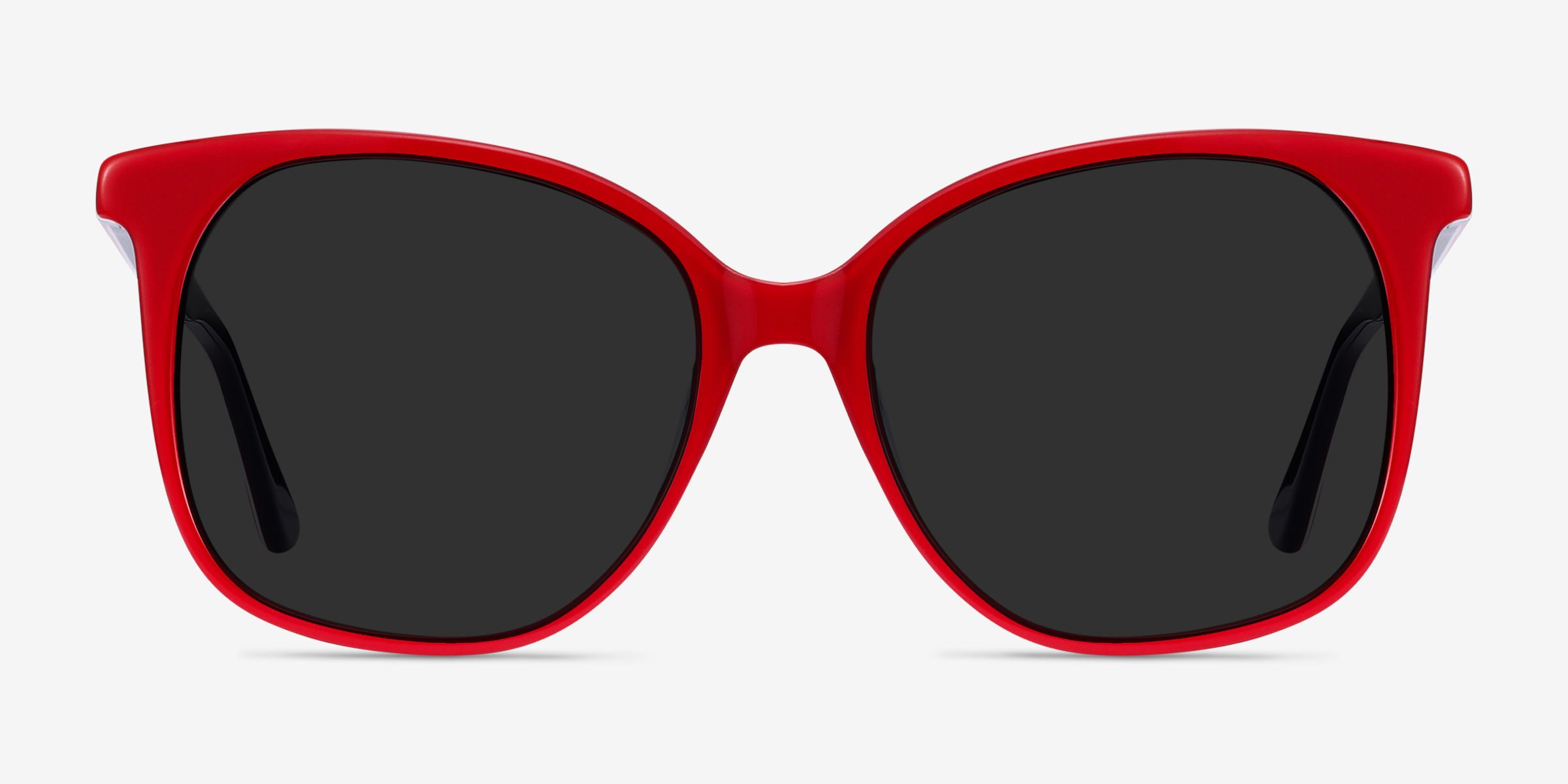 Celebration Red & Navy AcétateSoleil de Lunette de vue d'EyeBuyDirect, Vue de Face