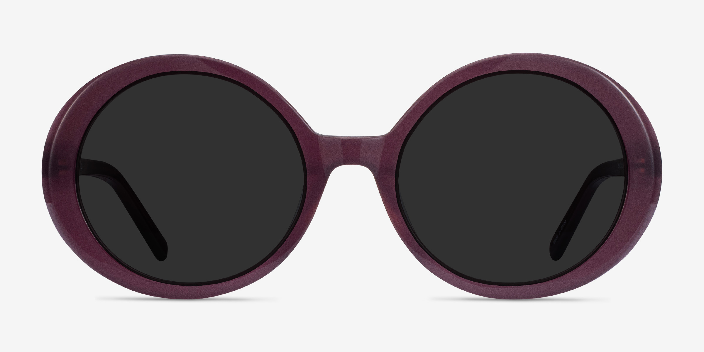 Tina Violet AcétateSoleil de Lunette de vue d'EyeBuyDirect, Vue de Face