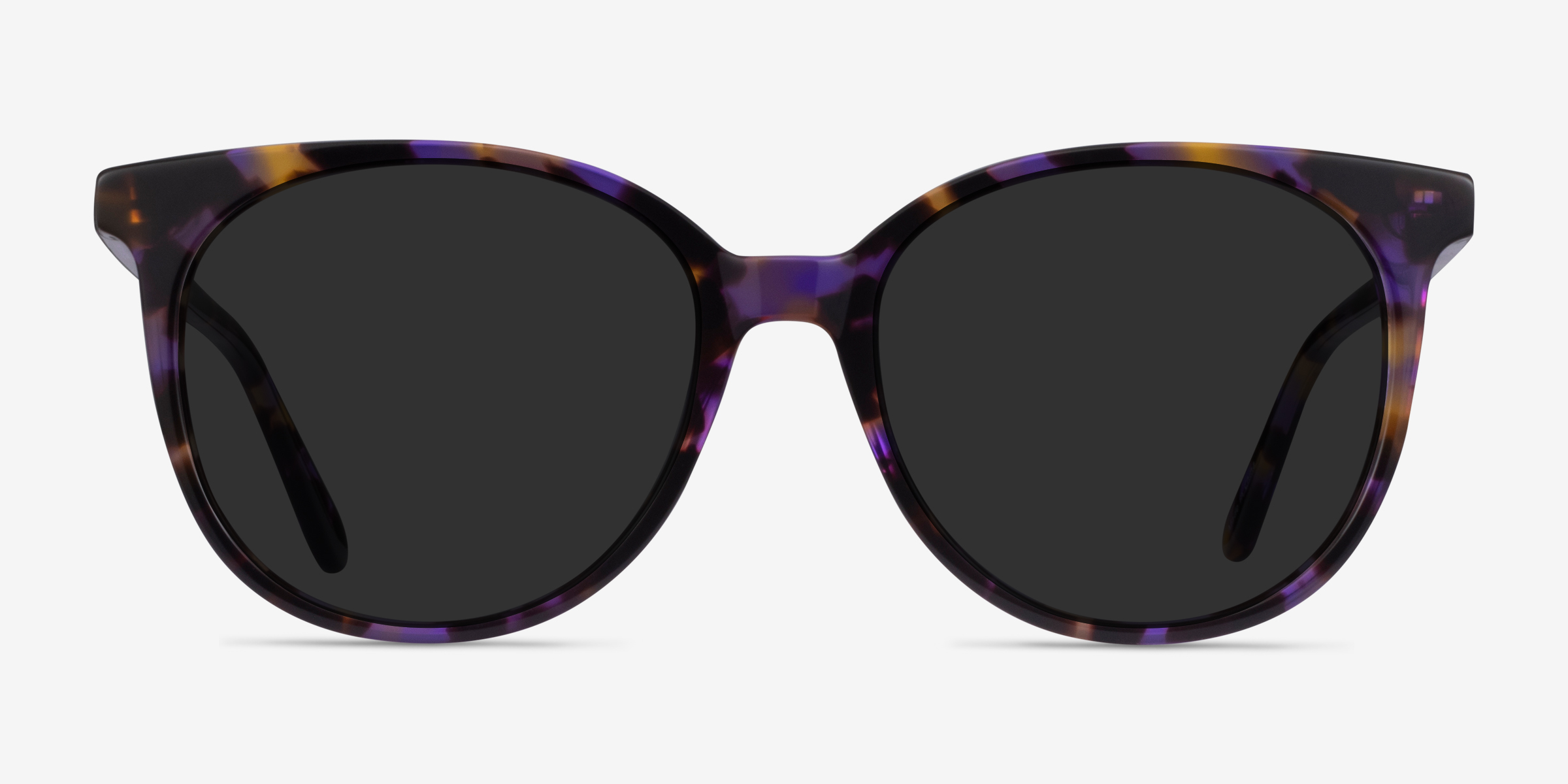 Sun Bardot Floral Tortoise AcétateSoleil de Lunette de vue d'EyeBuyDirect, Vue de Face