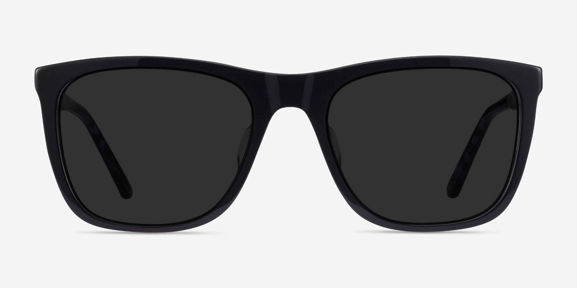 Cortado Black  Blue Tortoise AcétateSoleil de Lunette de vue d'EyeBuyDirect, Vue de Face