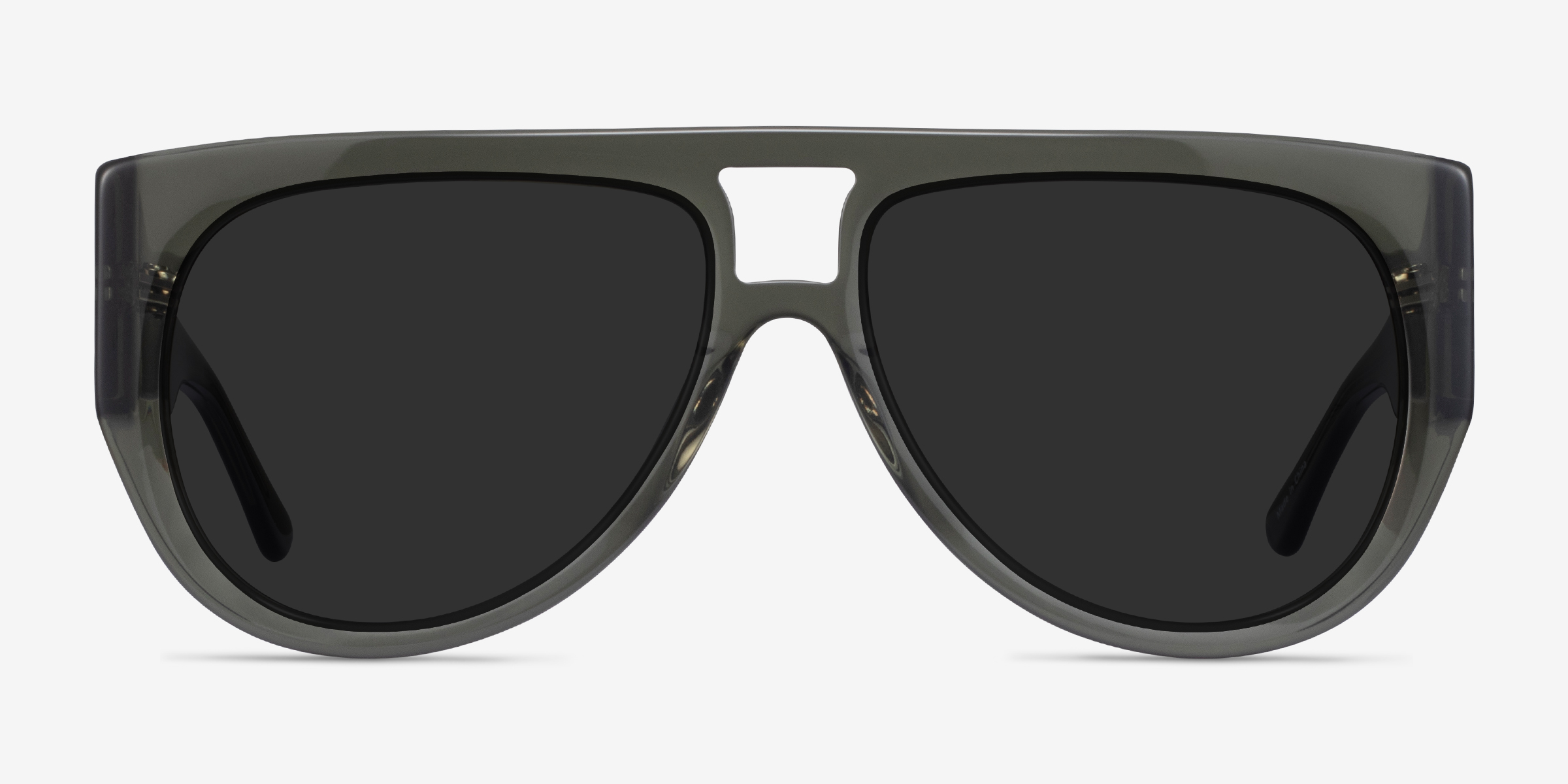 Southwest Clear Green AcétateSoleil de Lunette de vue d'EyeBuyDirect, Vue de Face