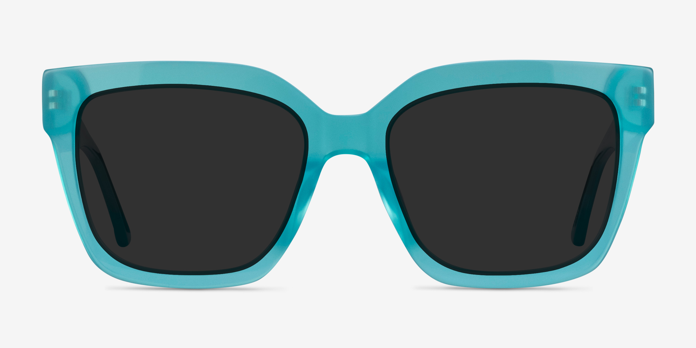 Itinerary Turquoise AcétateSoleil de Lunette de vue d'EyeBuyDirect, Vue de Face