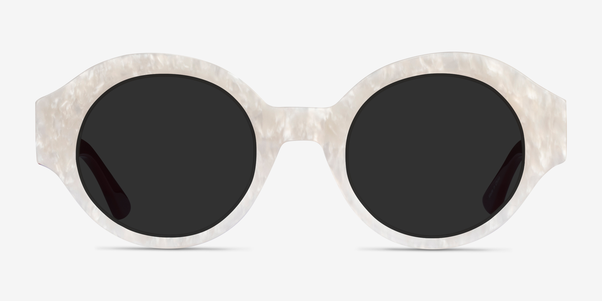 Supernova White Burgundy AcétateSoleil de Lunette de vue d'EyeBuyDirect, Vue de Face