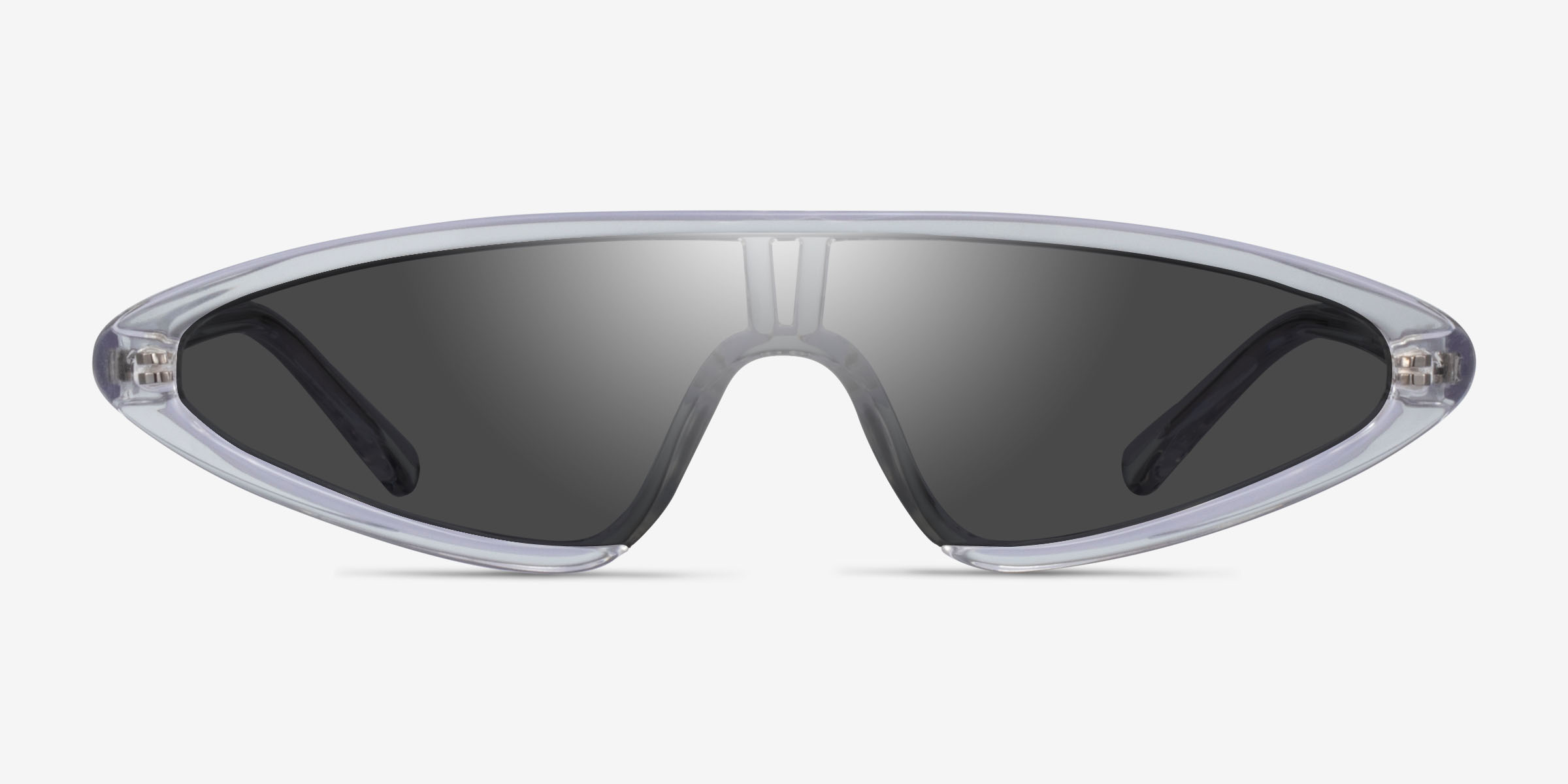 Sonic Transparent PlastiqueSoleil de Lunette de vue d'EyeBuyDirect, Vue de Face