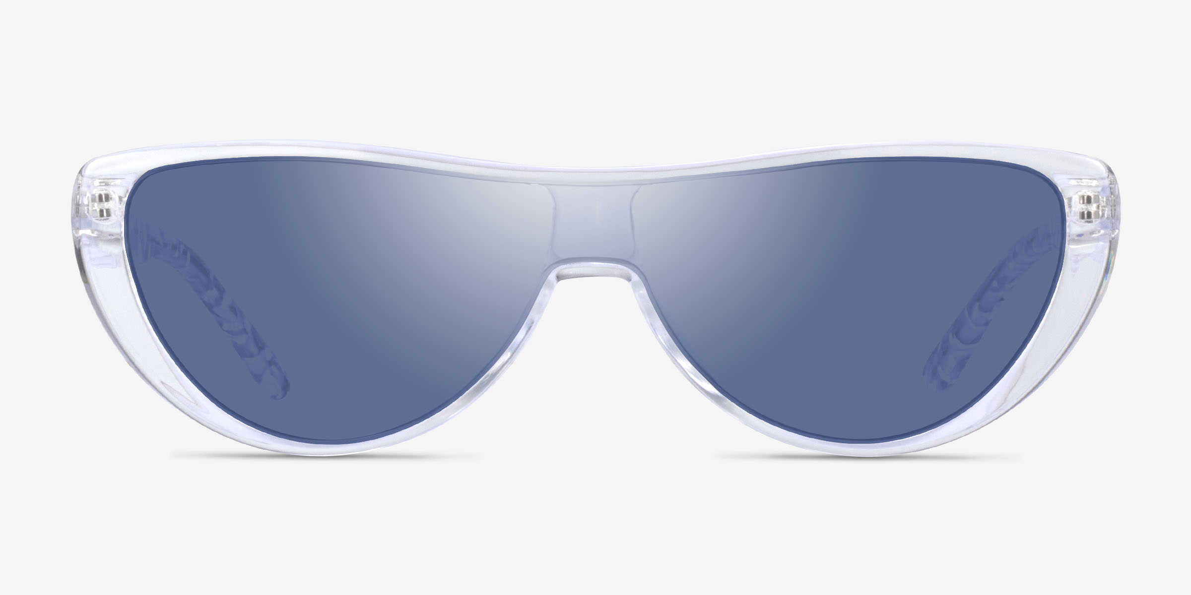 Oracle Clear Floral AcétateSoleil de Lunette de vue d'EyeBuyDirect, Vue de Face