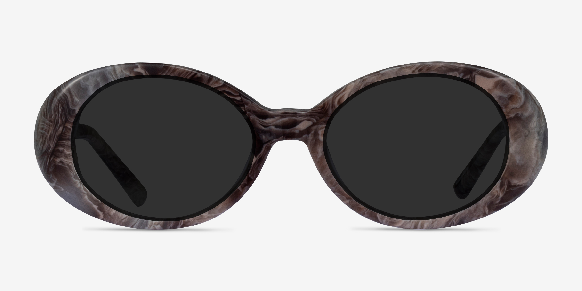 Pedra Gray Floral AcétateSoleil de Lunette de vue d'EyeBuyDirect, Vue de Face