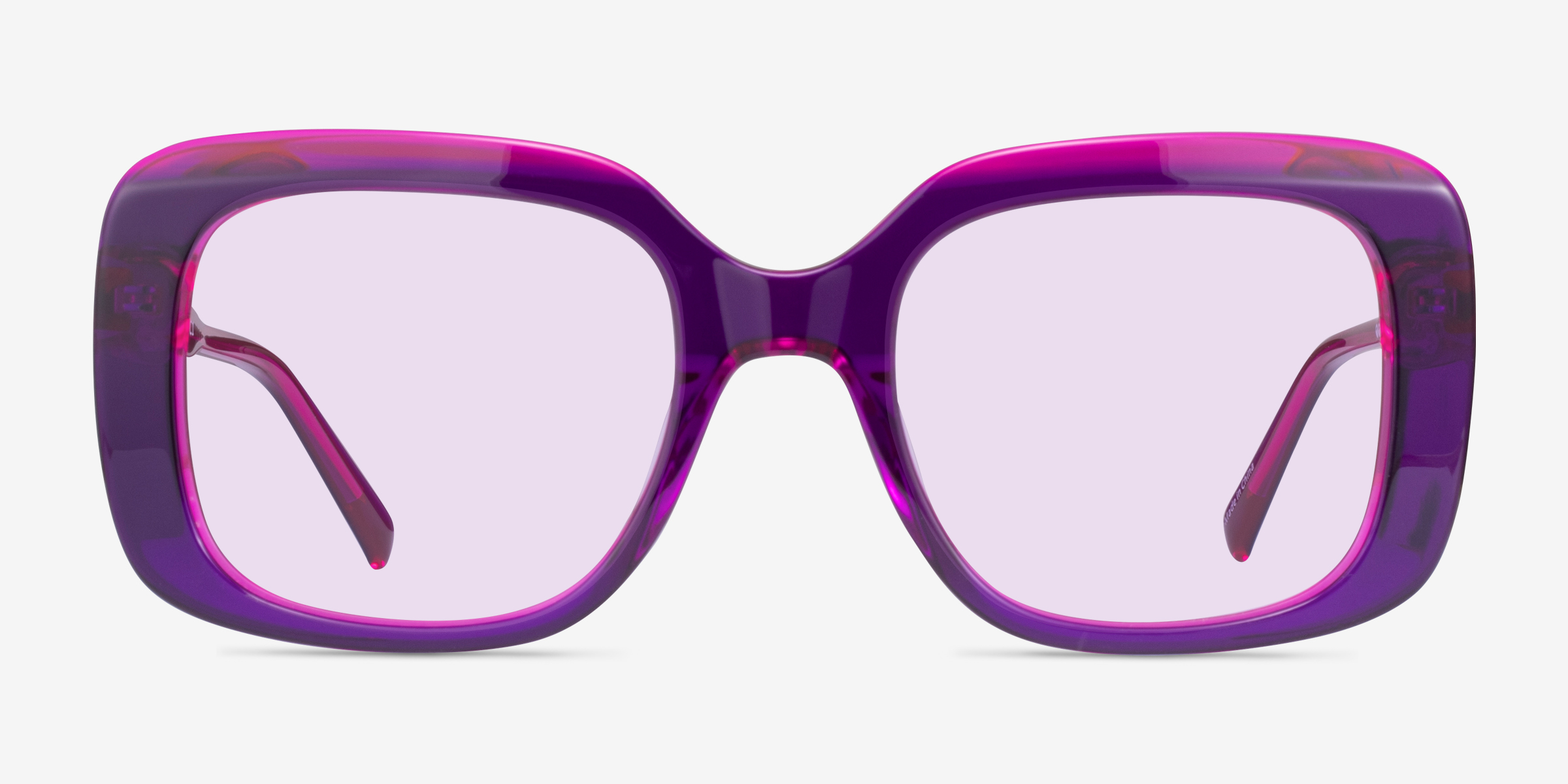 Cilla Crystal Purple AcétateSoleil de Lunette de vue d'EyeBuyDirect, Vue de Face