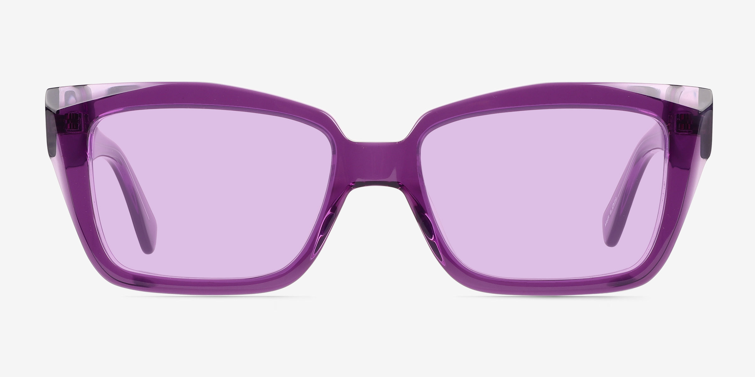 Lavendula Crystal Purple Éco-responsableSoleil de Lunette de vue d'EyeBuyDirect, Vue de Face