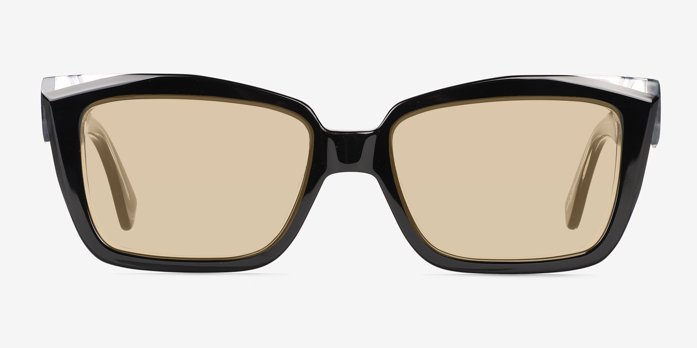 Lavendula Black Crystal Éco-responsableSoleil de Lunette de vue d'EyeBuyDirect, Vue de Face