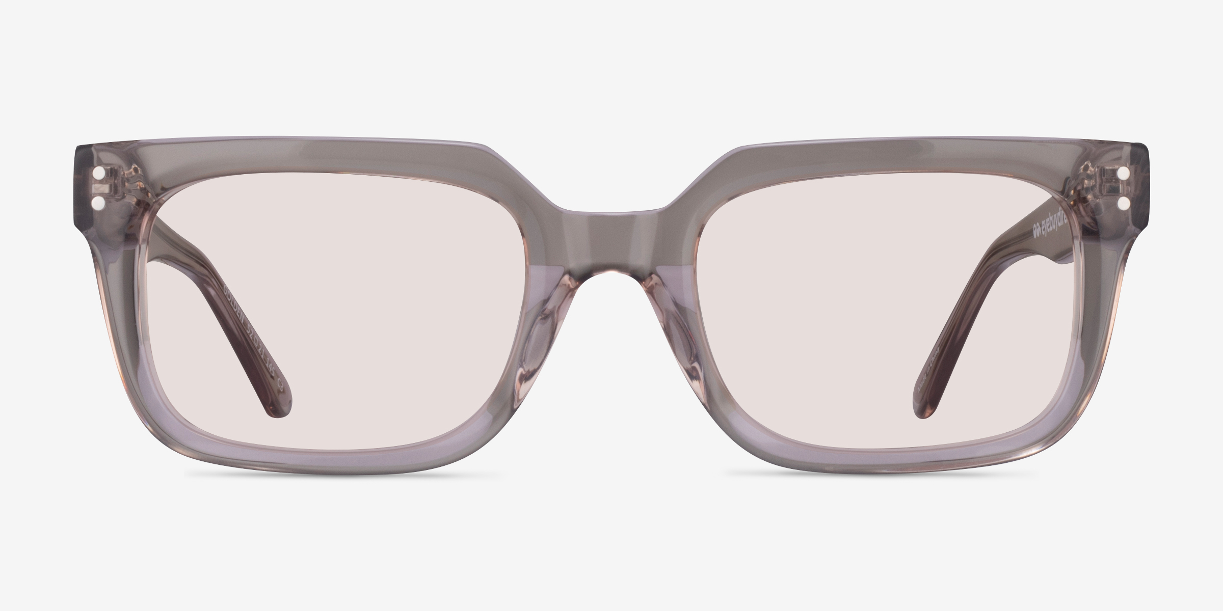 Golden Crystal Nude AcétateSoleil de Lunette de vue d'EyeBuyDirect, Vue de Face