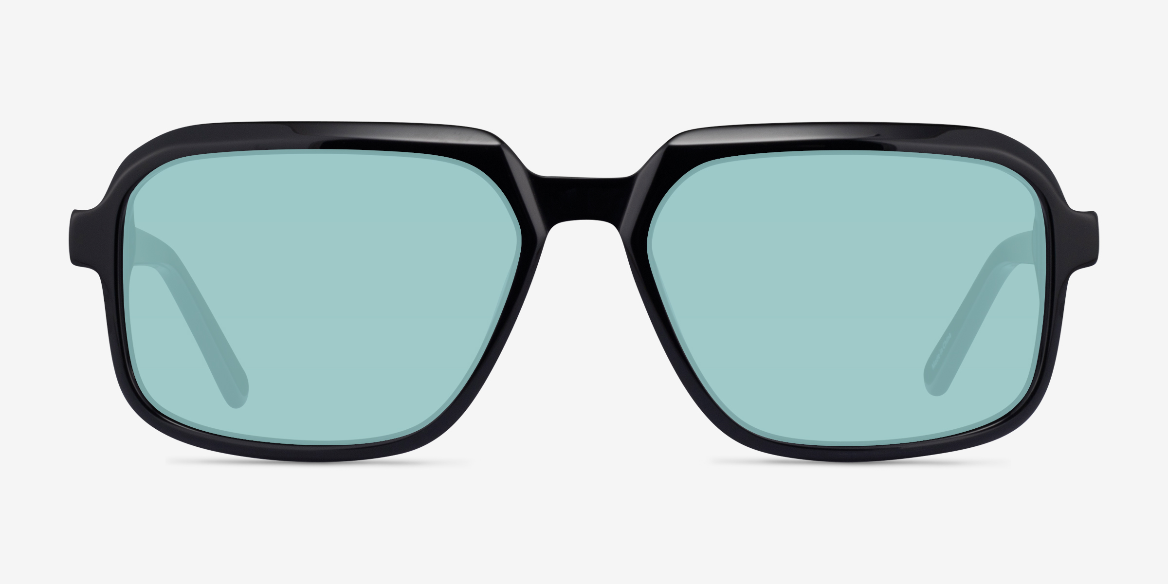 Social Noir AcétateSoleil de Lunette de vue d'EyeBuyDirect, Vue de Face