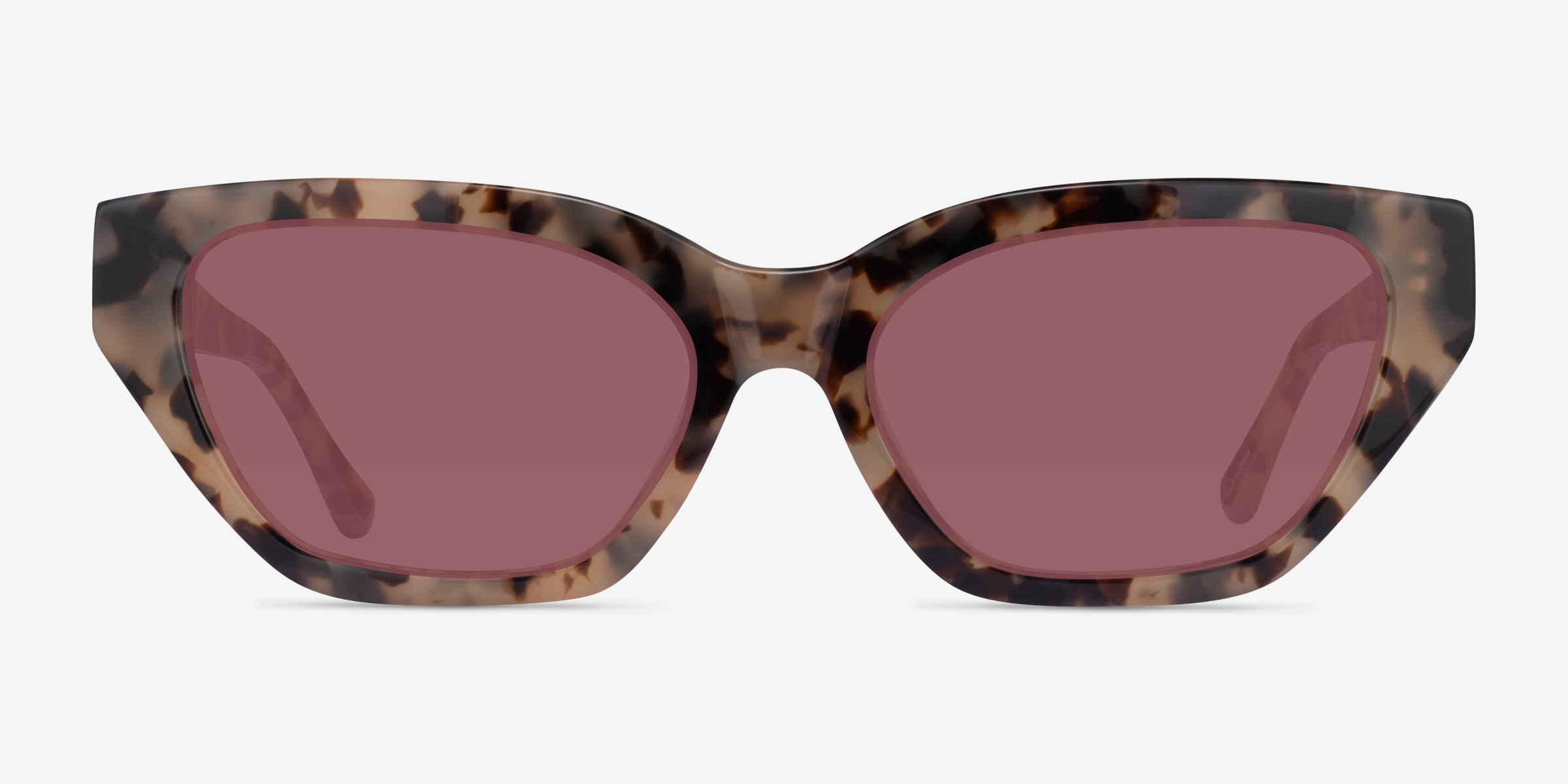 Celeste Écaille ivoire AcétateSoleil de Lunette de vue d'EyeBuyDirect, Vue de Face