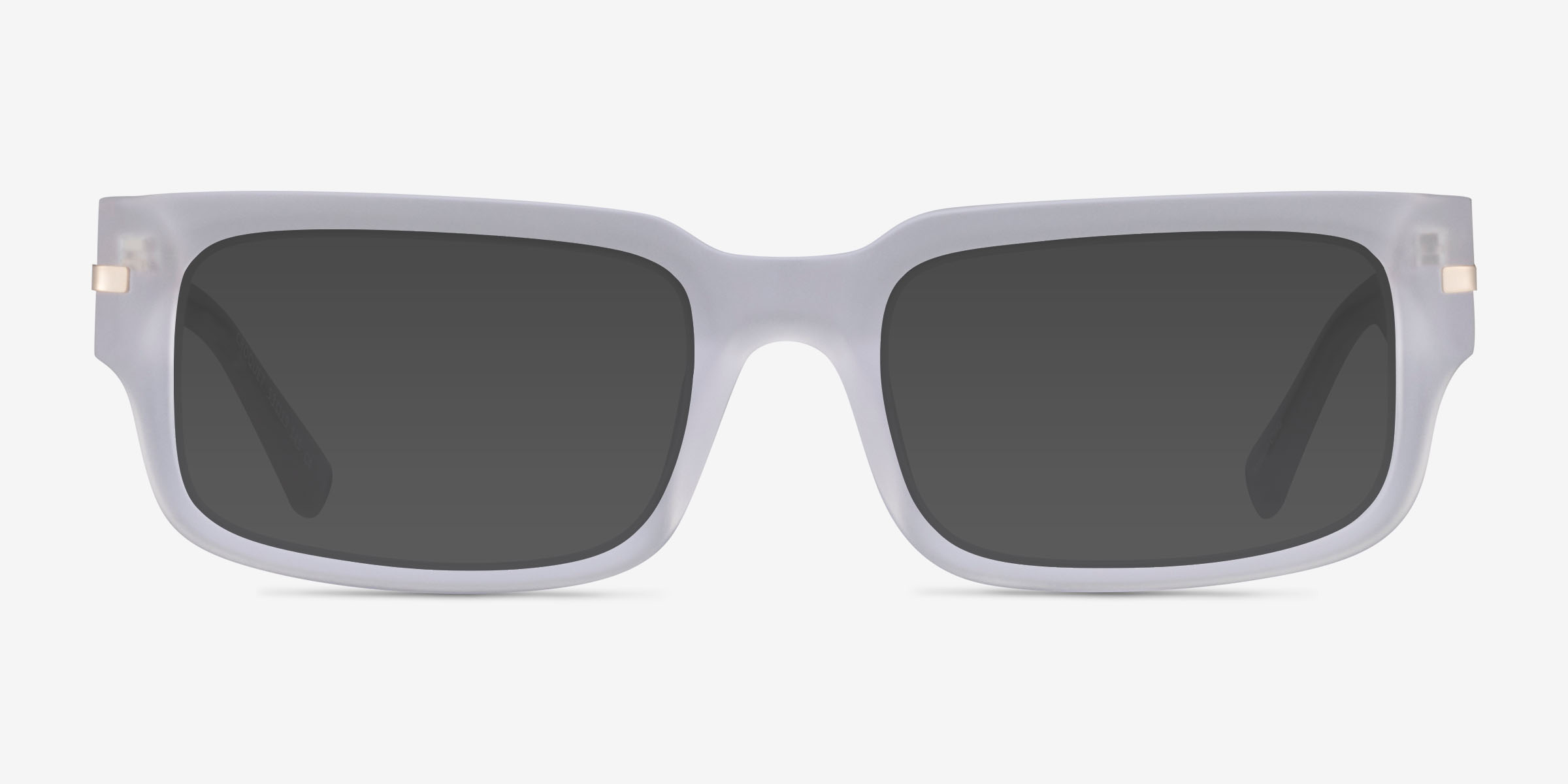 Croquet Matte Light Smoke AcétateSoleil de Lunette de vue d'EyeBuyDirect, Vue de Face