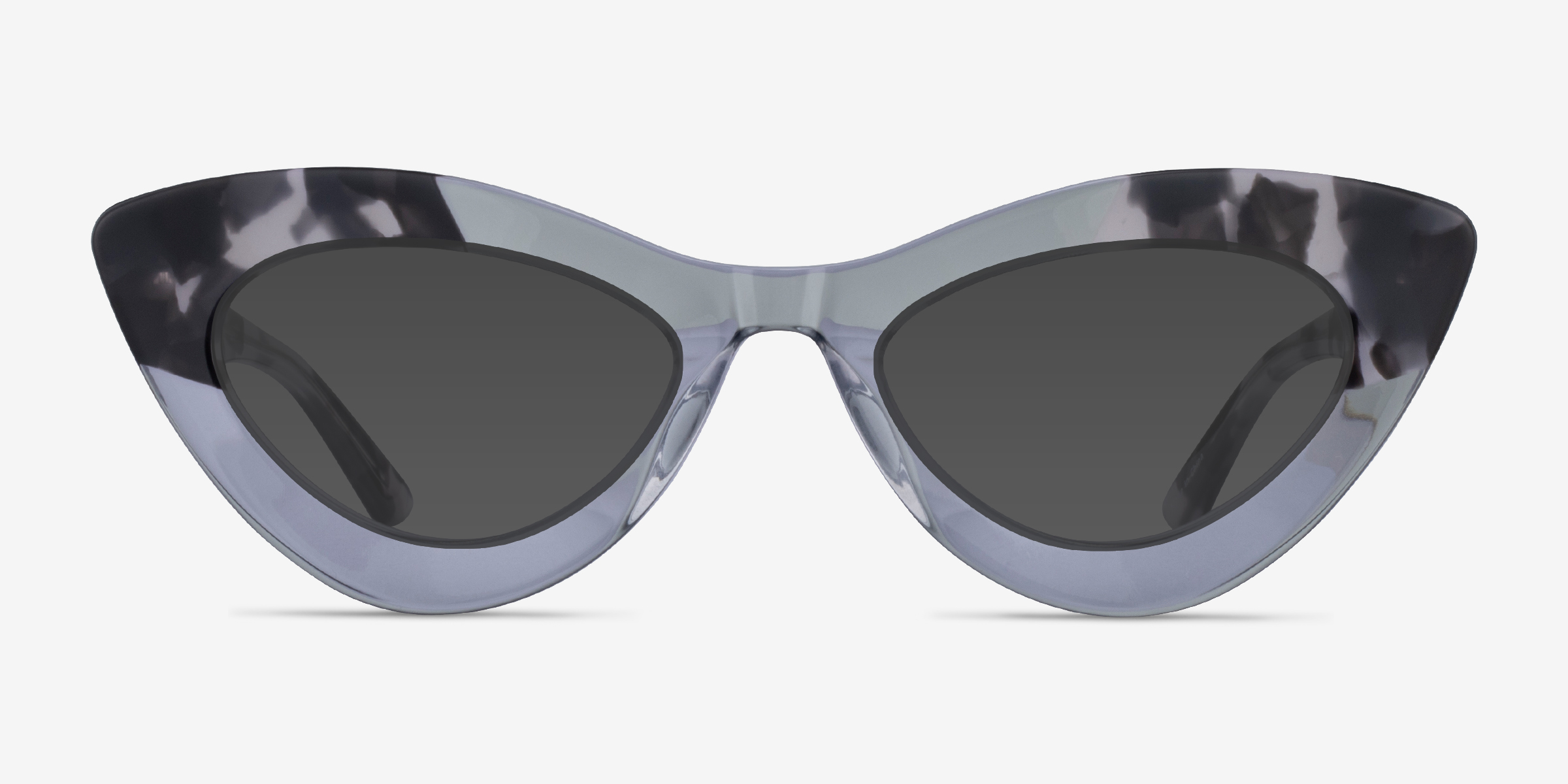 Francesca Ivory Tortoise Clear AcétateSoleil de Lunette de vue d'EyeBuyDirect, Vue de Face