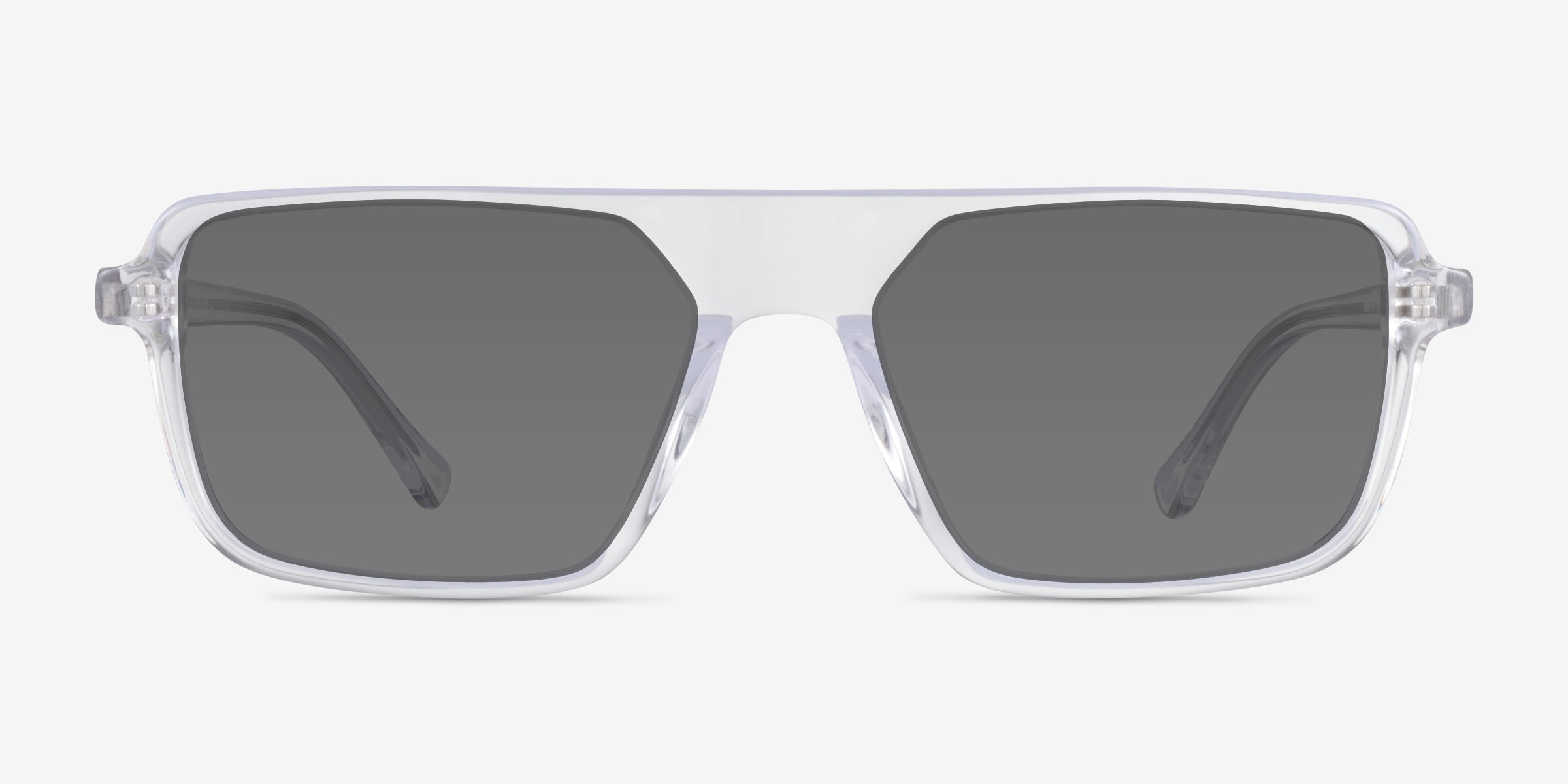 Zirfas Crystal Clear AcétateSoleil de Lunette de vue d'EyeBuyDirect, Vue de Face