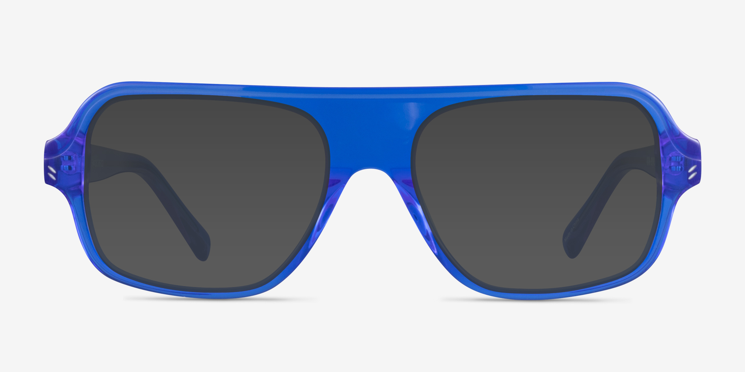 Felix Crystal Blue AcétateSoleil de Lunette de vue d'EyeBuyDirect, Vue de Face