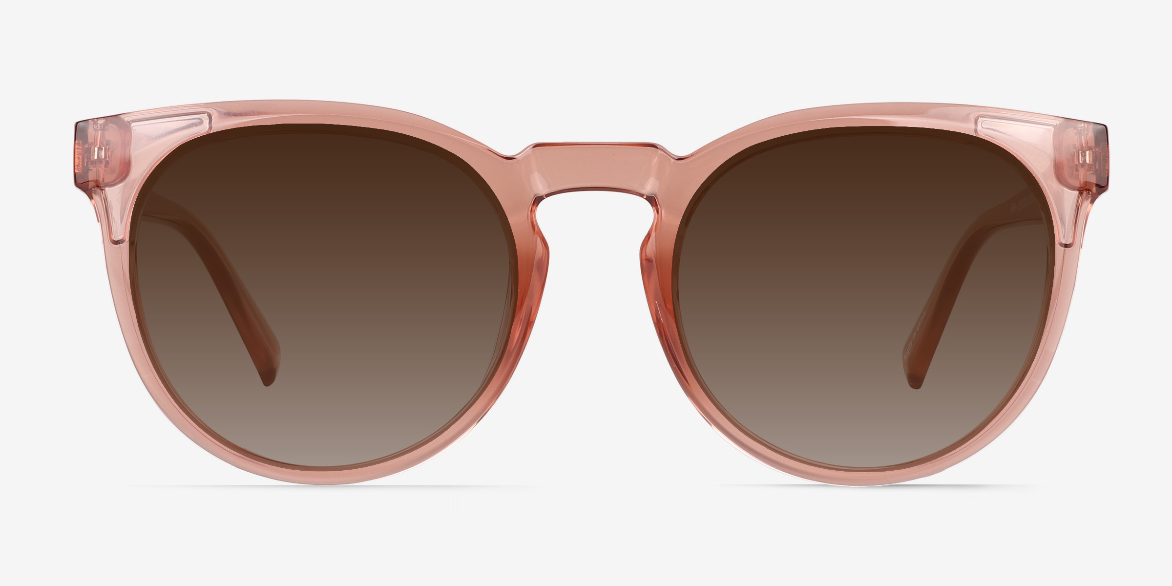 Spoondrift Crystal Champagne PlastiqueSoleil de Lunette de vue d'EyeBuyDirect, Vue de Face