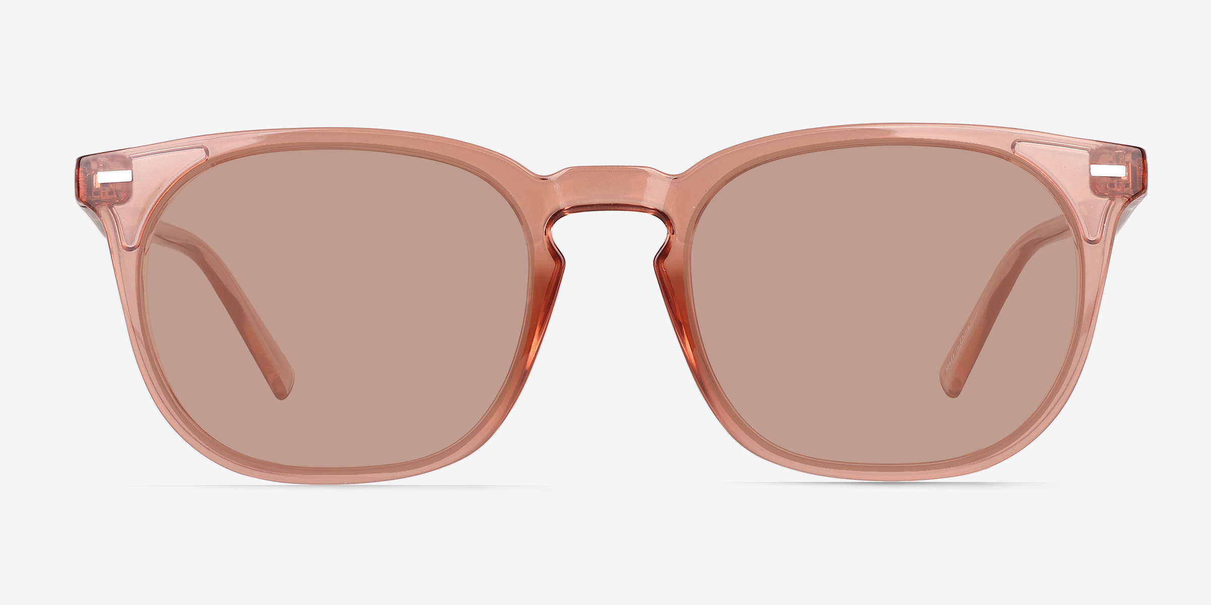 Moonglade Crystal Champagne PlastiqueSoleil de Lunette de vue d'EyeBuyDirect, Vue de Face